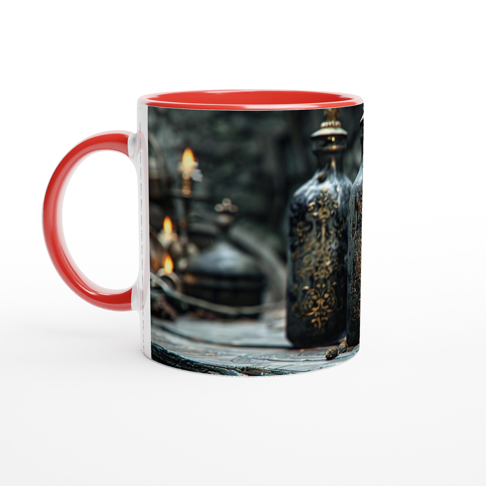 Mystisk Elixir Mugg – 11oz Keramikmugg med Guld- och Svart Magisk Design 2 7d60ffef-6fed-4a75-95b5-0b889253d2fb