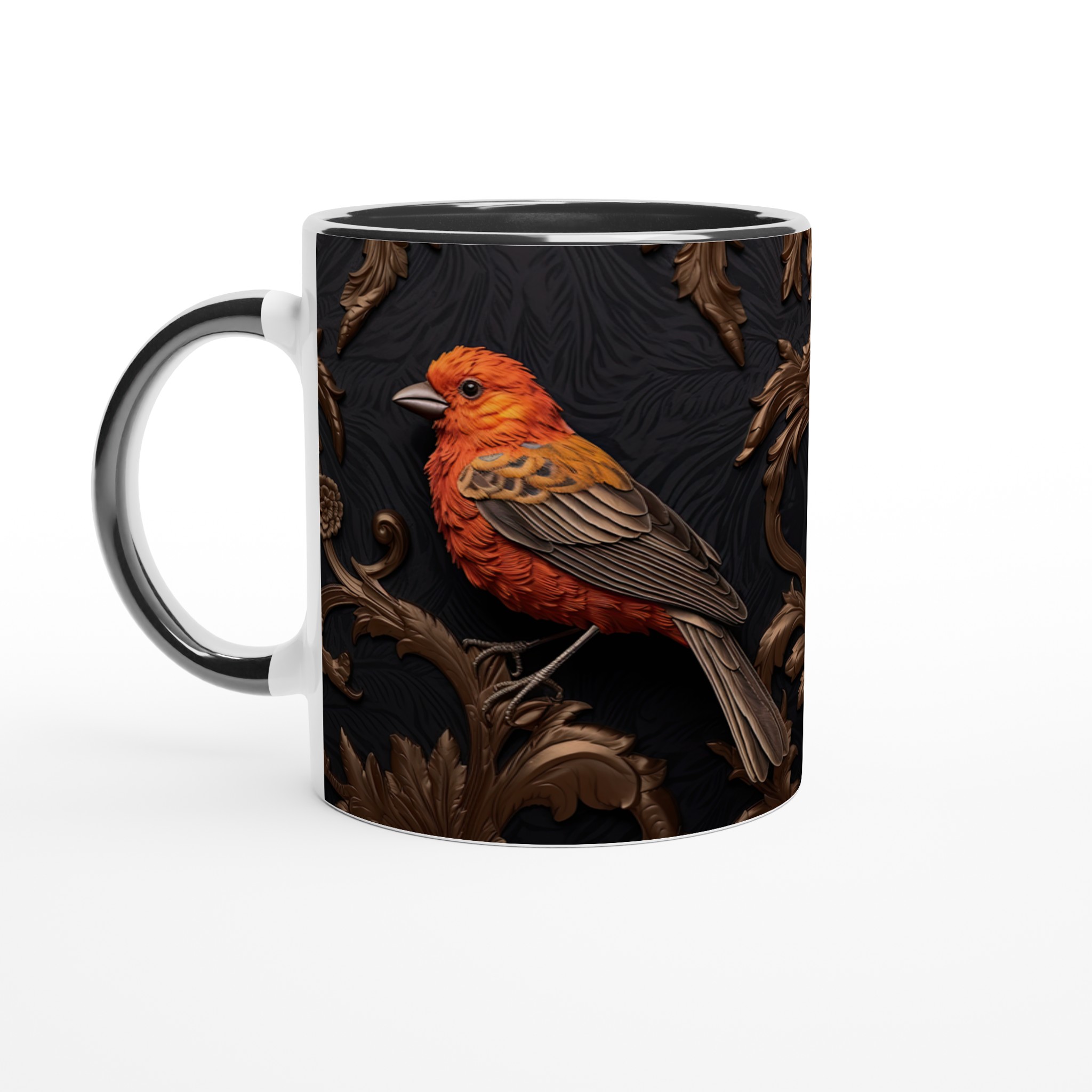 Exklusiv Mugg med Orange Tropisk Fågel – Lyxig Keramik för Kaffe- och Teälskare i Åtta Färgval 7 7d921dd0-f92c-4def-832f-b4a934868cb6