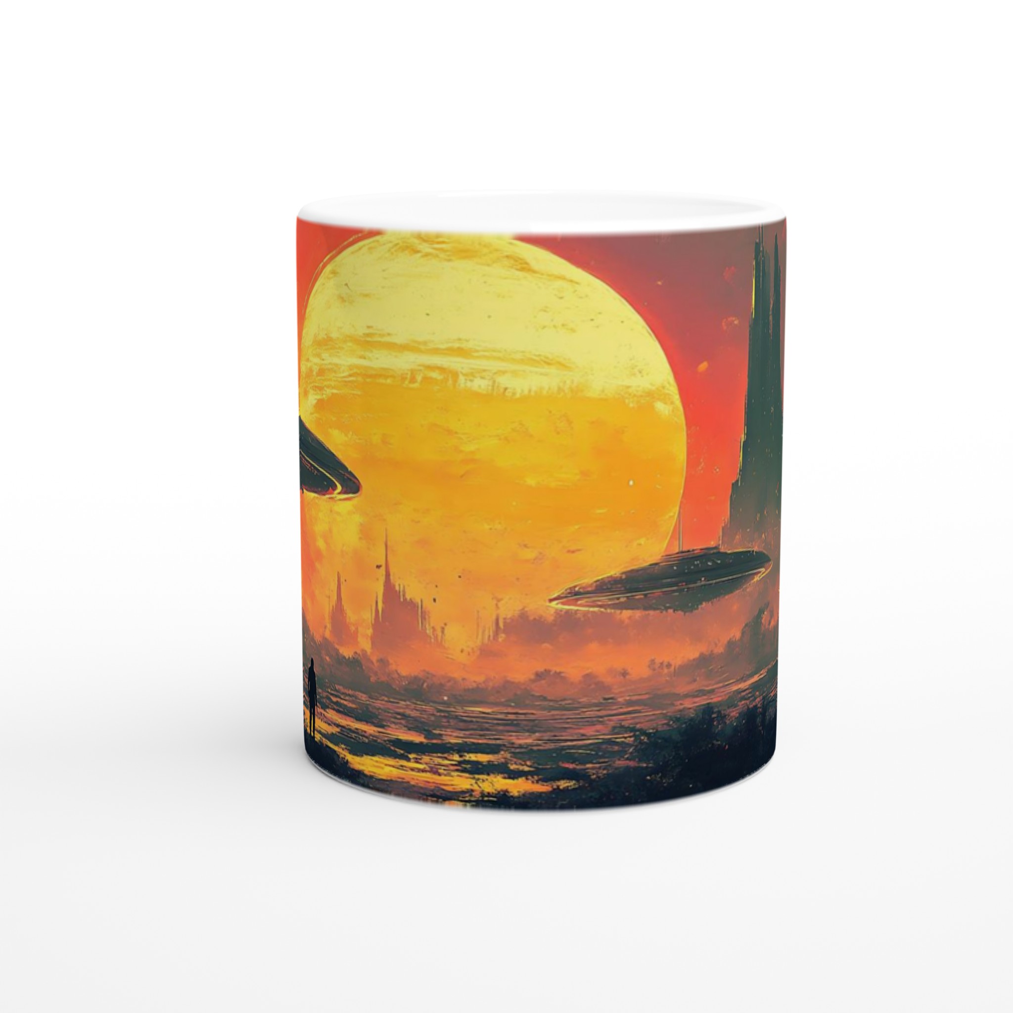 Kosmisk Gryning 11oz Keramikmugg – Sci-Fi Vyer & Livfulla Färger 8 7d961693-ec3e-4411-b998-0e179b6efa2e