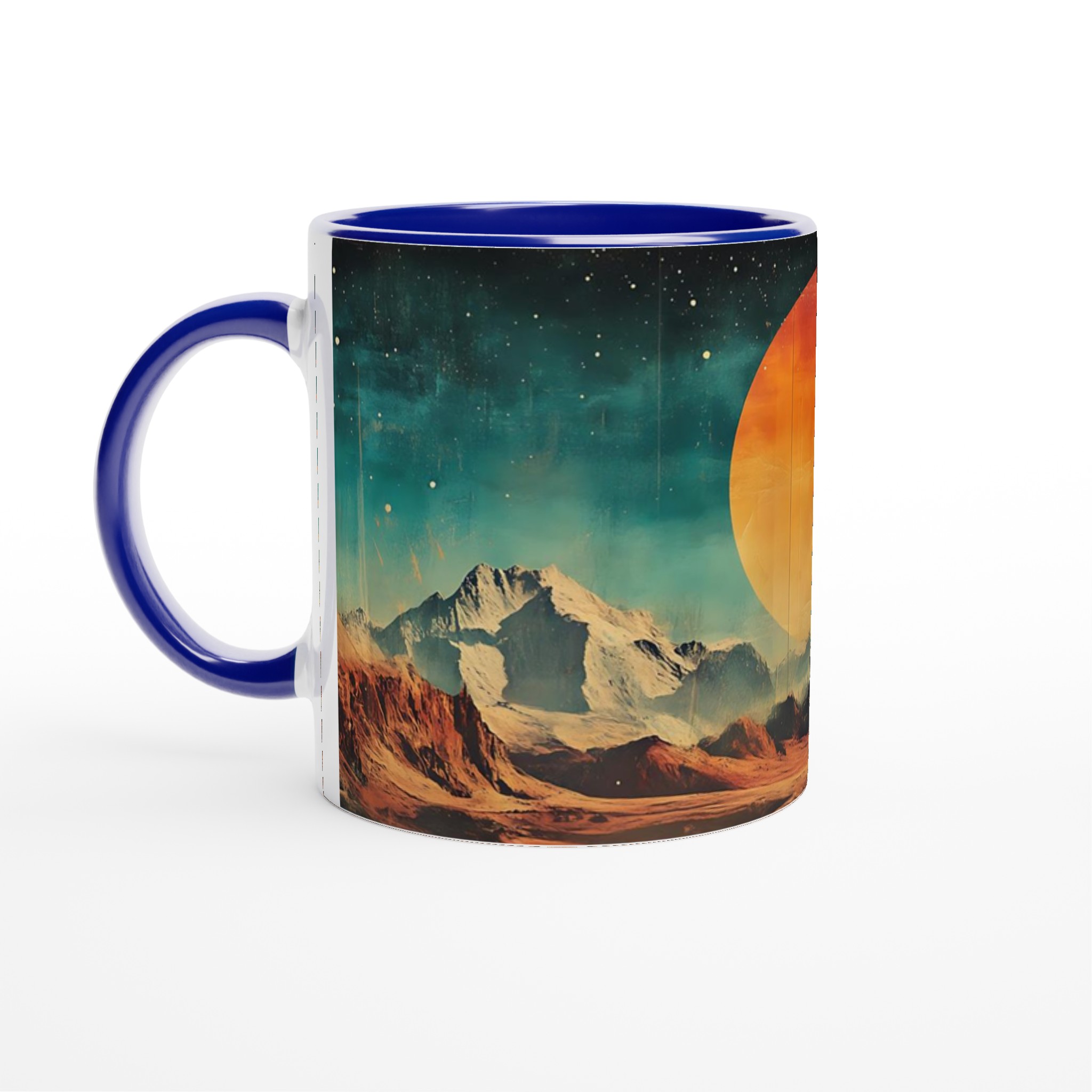 Retro Sci-Fi Vibe Keramikmugg – Dröm dig bort till Mars med 11oz kaffe i din valfria muggfärg! 7 7db38207-9bac-478b-8c42-50d5864d4c69