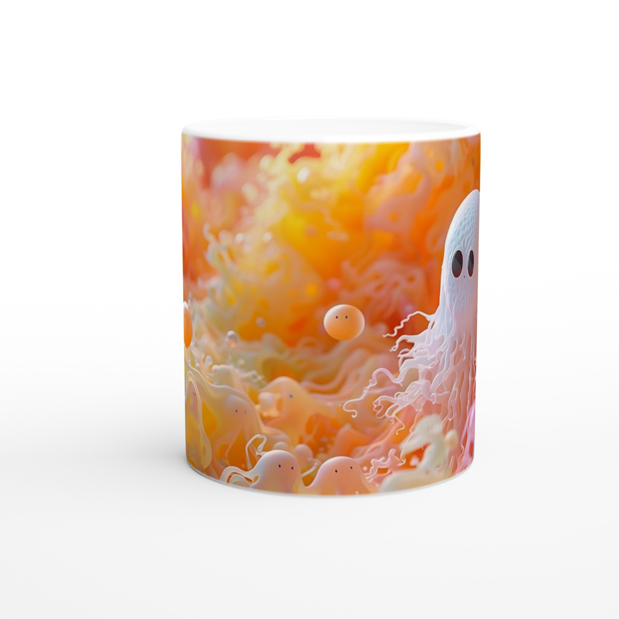 Kaffemugg med Söta Spöken – 11 oz Keramisk Mugg i Valfri Färg 8 7db79c72-bf7d-4f89-8a80-2c6f9e2bb261