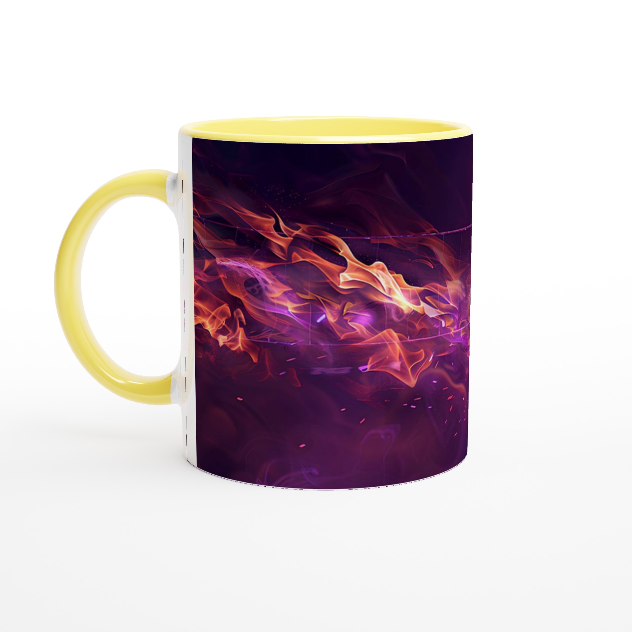 Neon Voleyboll Flame Mugg – 11oz Keramisk Mugg för Sportfantaster i Flera Färger 5 7e2c40f0-4b00-4167-888d-be7f78af08cb