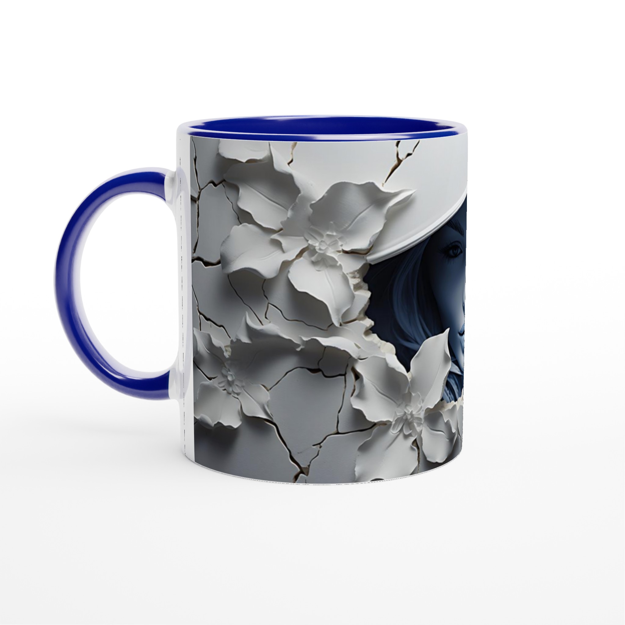 Mystisk Blomster Porträtt 11oz Keramikmugg - Välj din färg 4 7e330838-8a07-4e8d-bcd9-d393c5f6ac3c