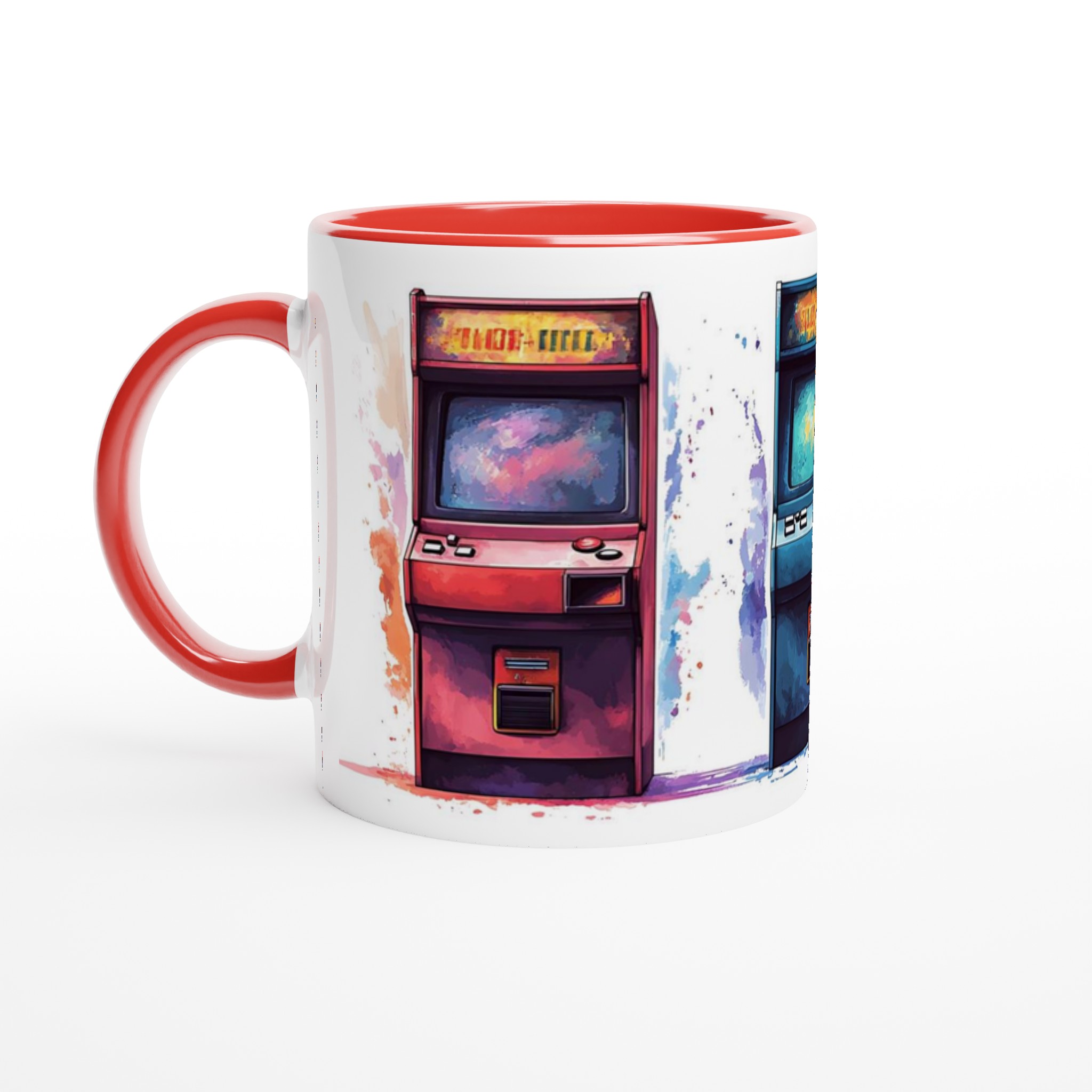 Retro Arcade Konst Mugg – Spelnostalgi i Levande Akvarell, Välj Din Favoritfärg! 5 7e53dfb2-ad7d-4bf0-beff-363ee9046a6a