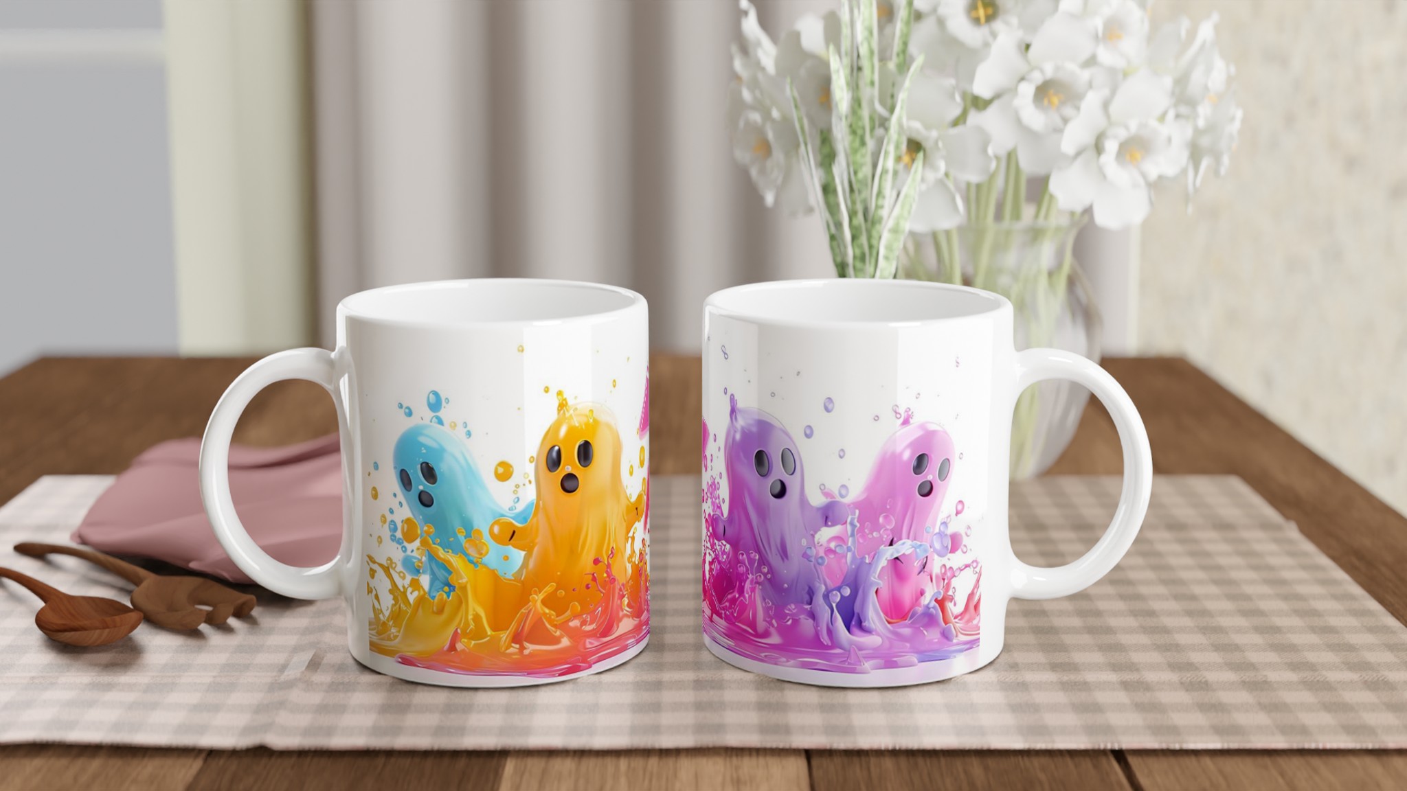 Färgglada Spöken Keramikmugg – En Lekfull 11oz Kaffemugg för Fantasin! 10 7e8af6d0-d3d8-4391-813e-0e9cfe65770e