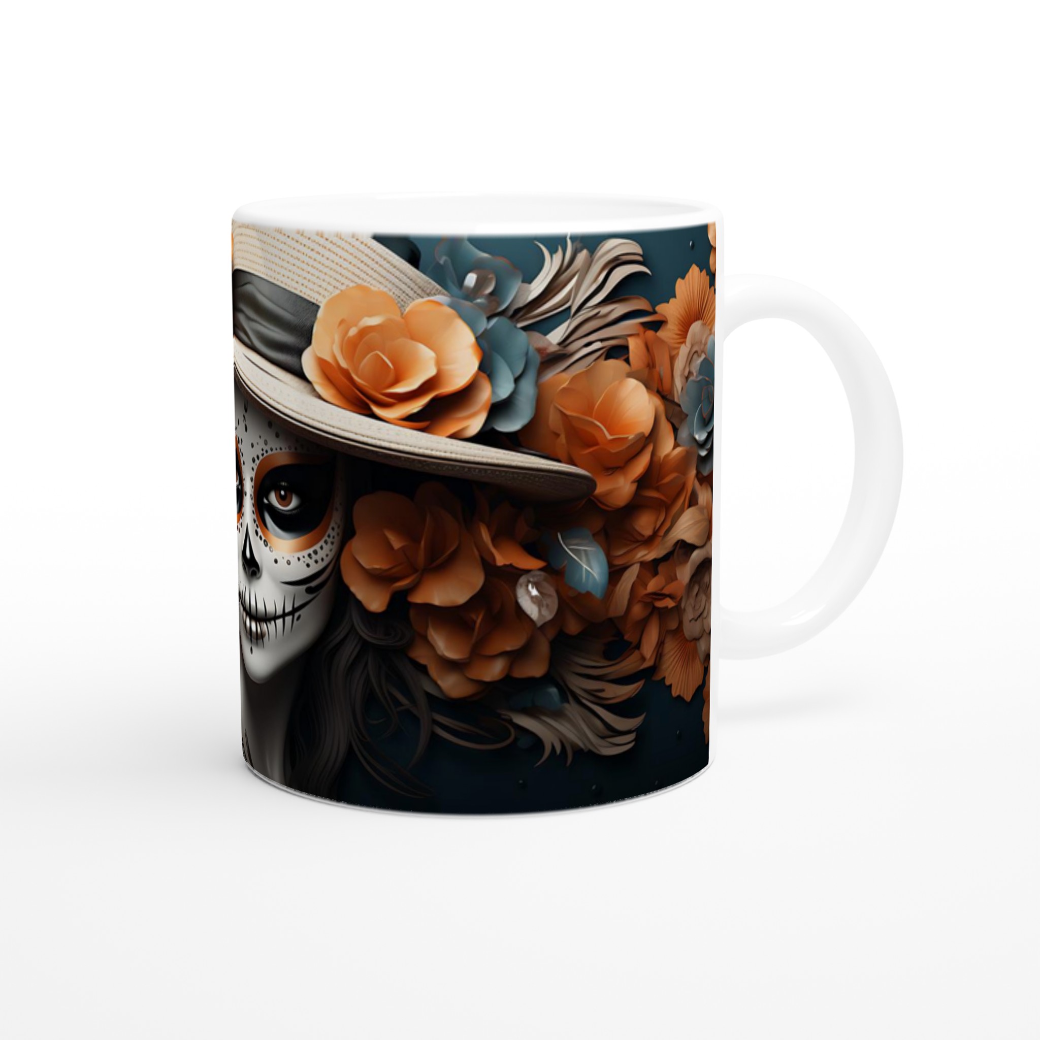 Dia de los Muertos Mugg – Högblank Keramik i Väljbar Färg, 11 oz 9 7ebc49af-882c-48f5-89b9-ba4b3631f281