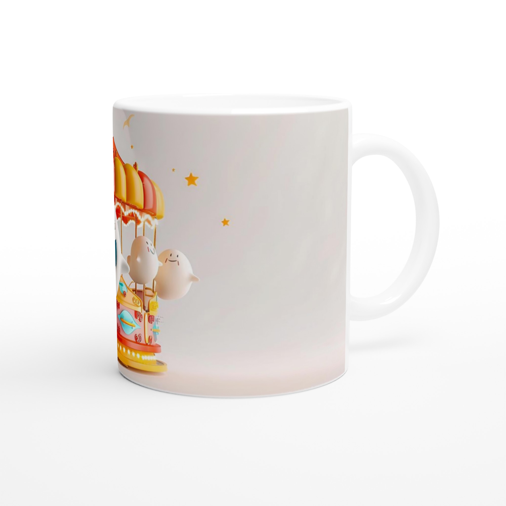 Munter Karusell med Spöken 11oz Keramisk Mugg – Färgglad Design för Glada Stunder 10 7f0d290d-b776-4883-a49d-f6625ec2e5a5