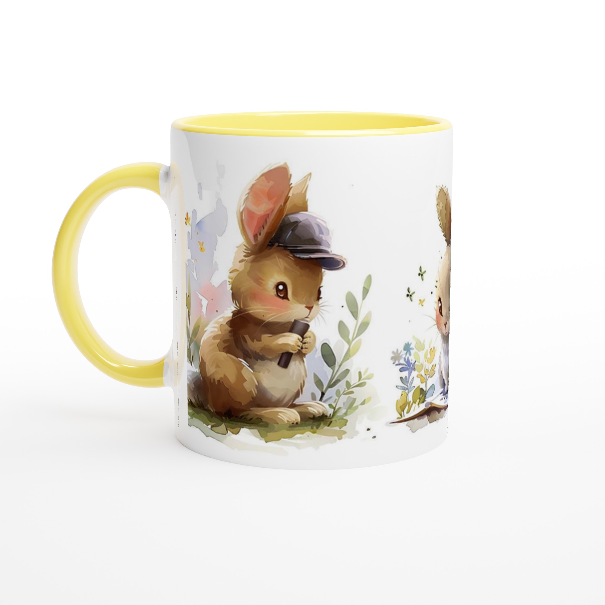 Söta Kanin Äventyr Keramikmugg - Charmig Vattenfärg Design, Välj din Färg! 5 7f11db84-a250-40ff-9327-595906b1af17