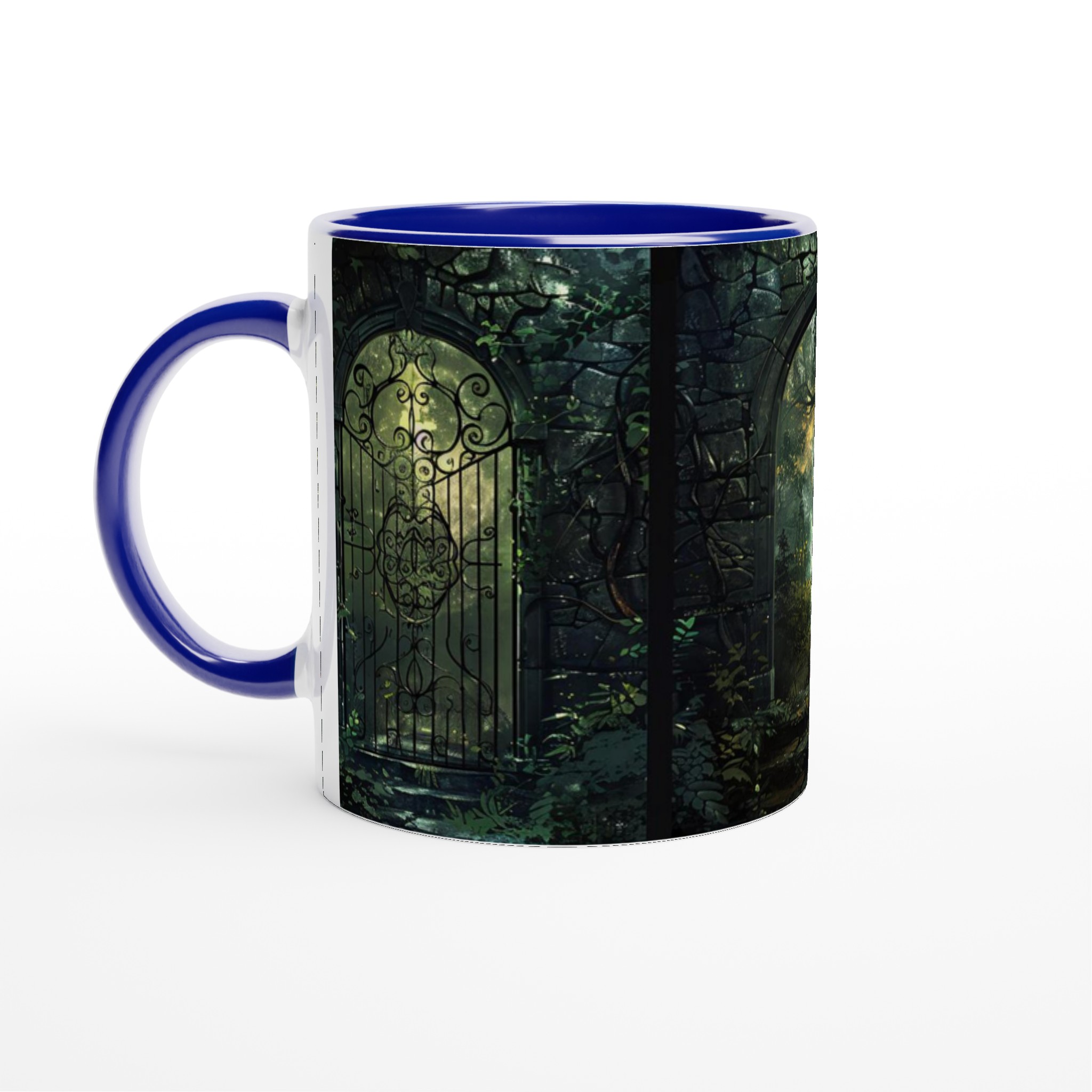 Magisk Portal Mugg – Fantasy Design med Frodig Grönska och Mystisk Glöd, 11oz Keramisk Mugg 4 7f78fb5e-23aa-4b1a-a0e3-ba01994ec549