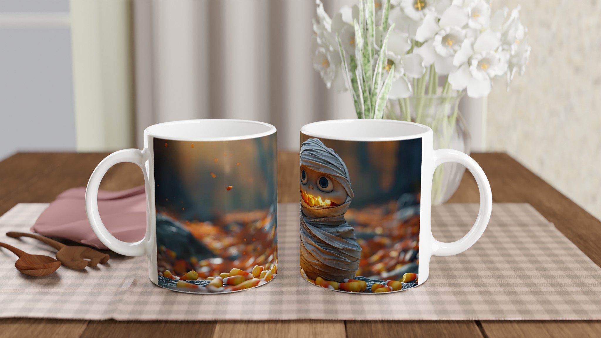 Söt Mummie med Candy Corn Mug – Perfekt för Halloween & Mysiga Höstkvällar 10 7f8ab6a7-1109-40b3-a9e4-1f0eeb5671d4