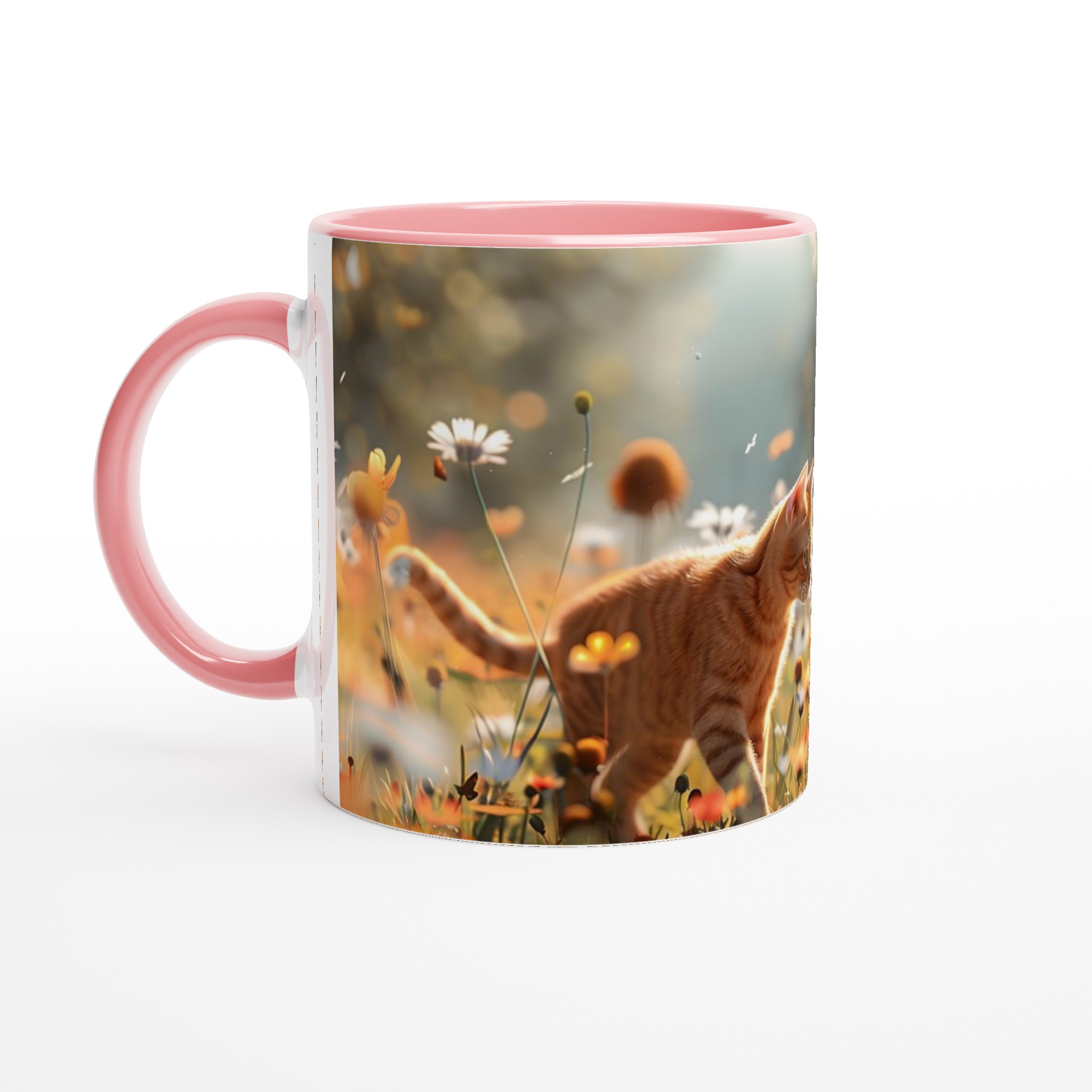 Katt & Fjäril - Magisk Keramikmugg i Solnedgångens Färger 6 7f9d5c76-eb7e-4b4e-99eb-9952682f1a11