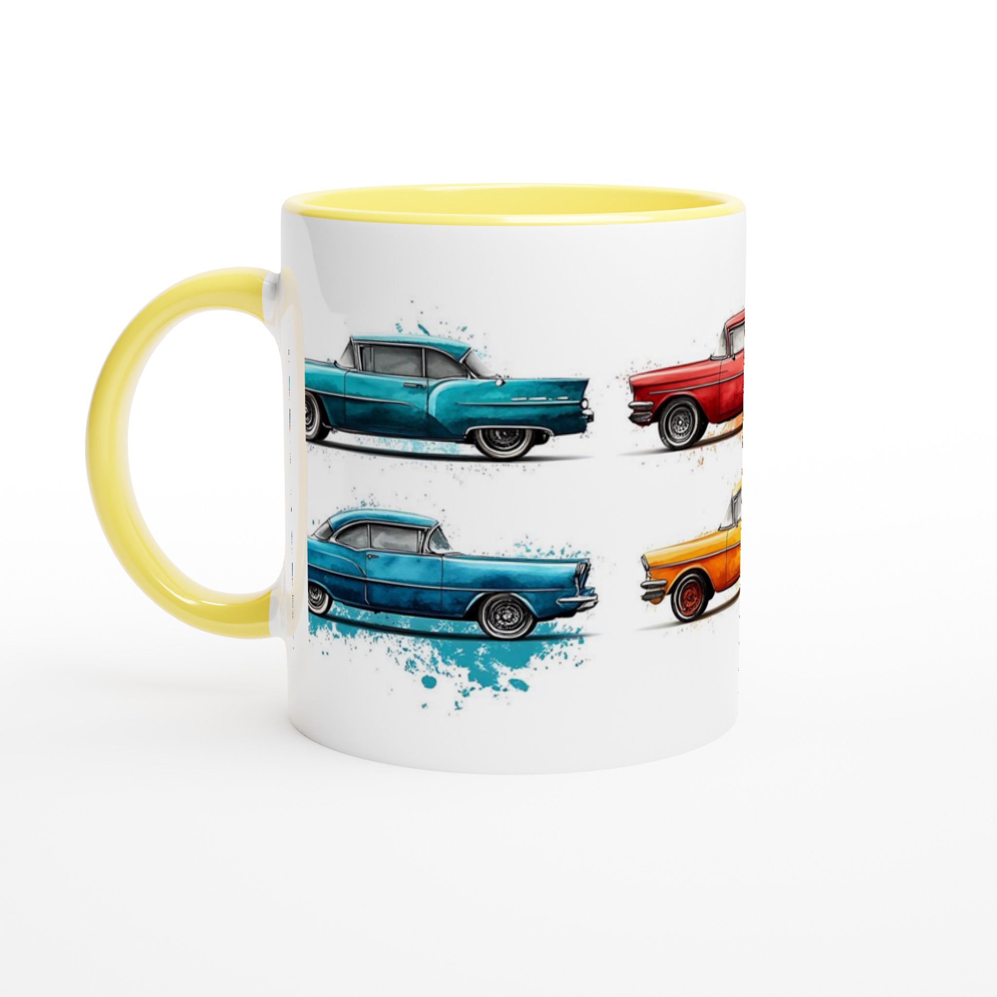 Klassiska Bilar Akvarell 11oz Keramikmugg – Välj bland 7 Livfulla Färger för Din Favorit Retrobil 3 7fc51743-d74a-433e-a735-f7f4f78941bb