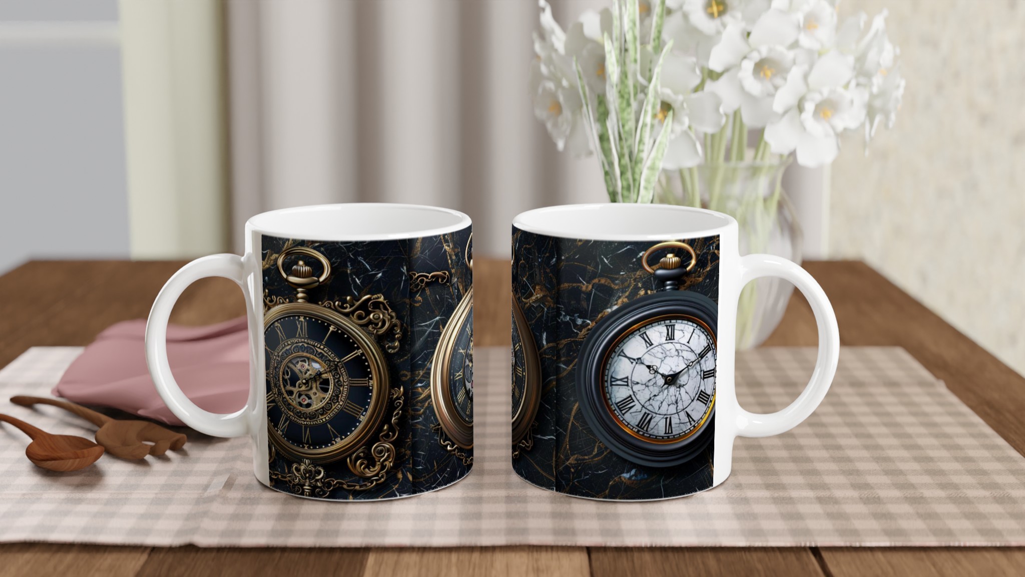 Elegant Vit 11oz keramisk mugg med tidlös vintageinspirerad design i sju unika färger 10 7fcaacf7-58fc-4abf-9607-ac629cfd6fa9