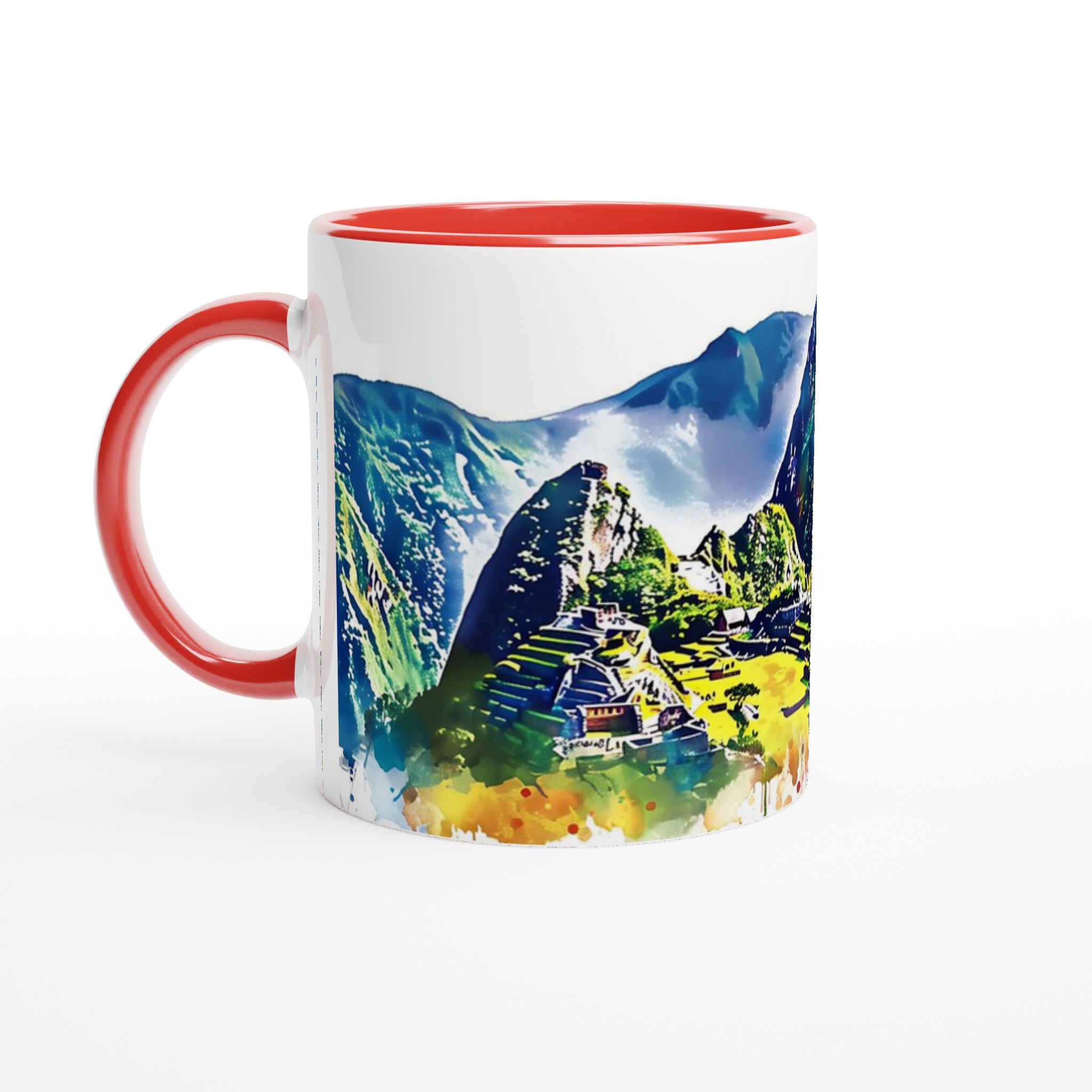 Machu Picchu Akvarell Mugg – Färgsprakande Reseupplevelse i Keramik, Välj Din Favoritfärg! 2 7fe21442-9478-43f6-9b9a-8f477c2e8fe1