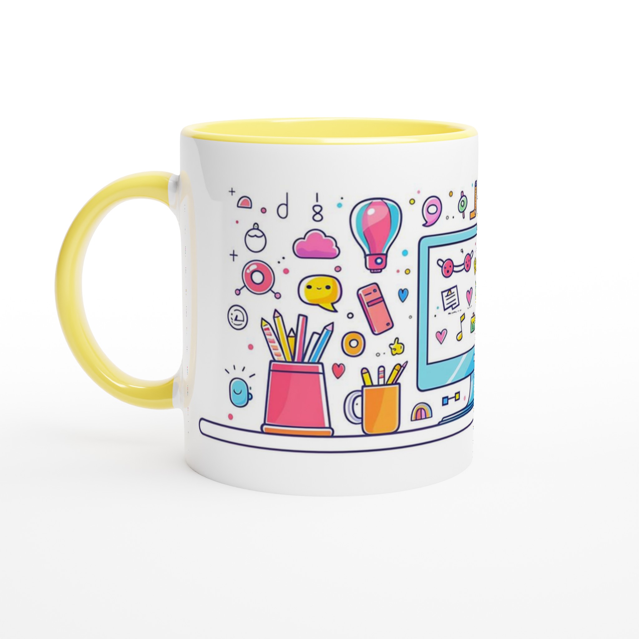 Kreativ Arbetsplats Mugg: Din Inspirationskälla i 7 Lekfulla Färger – 11oz Keramikmugg 5 80170d77-0d9e-43da-a85e-67ab221c5e10