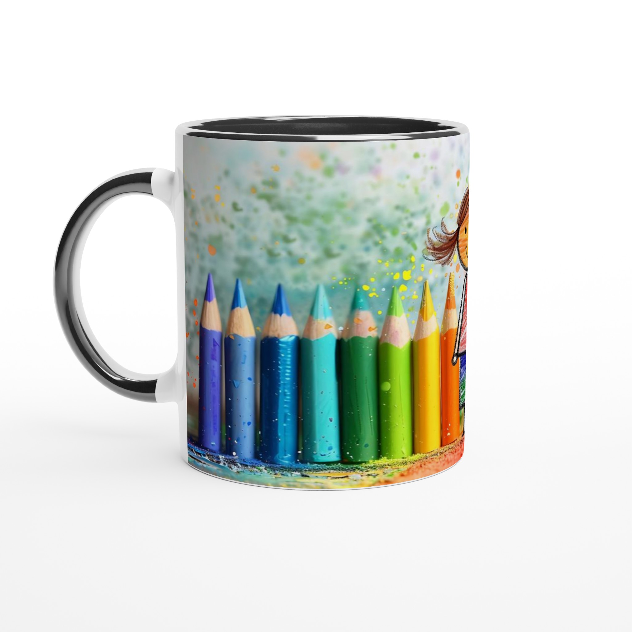 Kreativ Glädje: 11oz Keramisk Mugg med Färgexplosion & Glad Karaktär – Välj bland 7 Livfulla Färger! 8 801e1d95-8b9b-49f4-b1b8-47acf4152e41