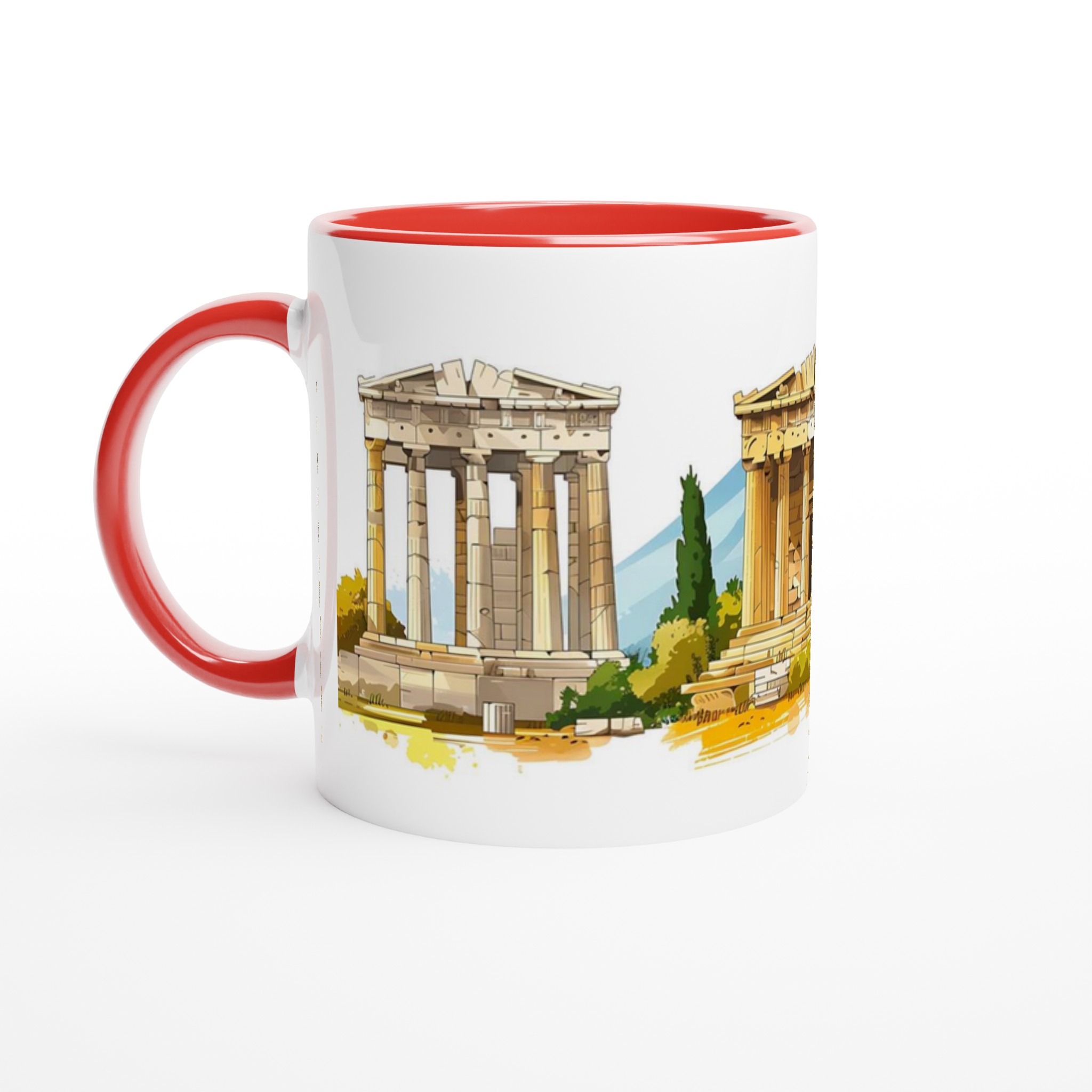 Antik Grekland Tempel Mugg - Klassisk Konst för Din Kaffestund i Valfri Färg 2 804108ab-1552-4202-9caf-abcf972f5c7d