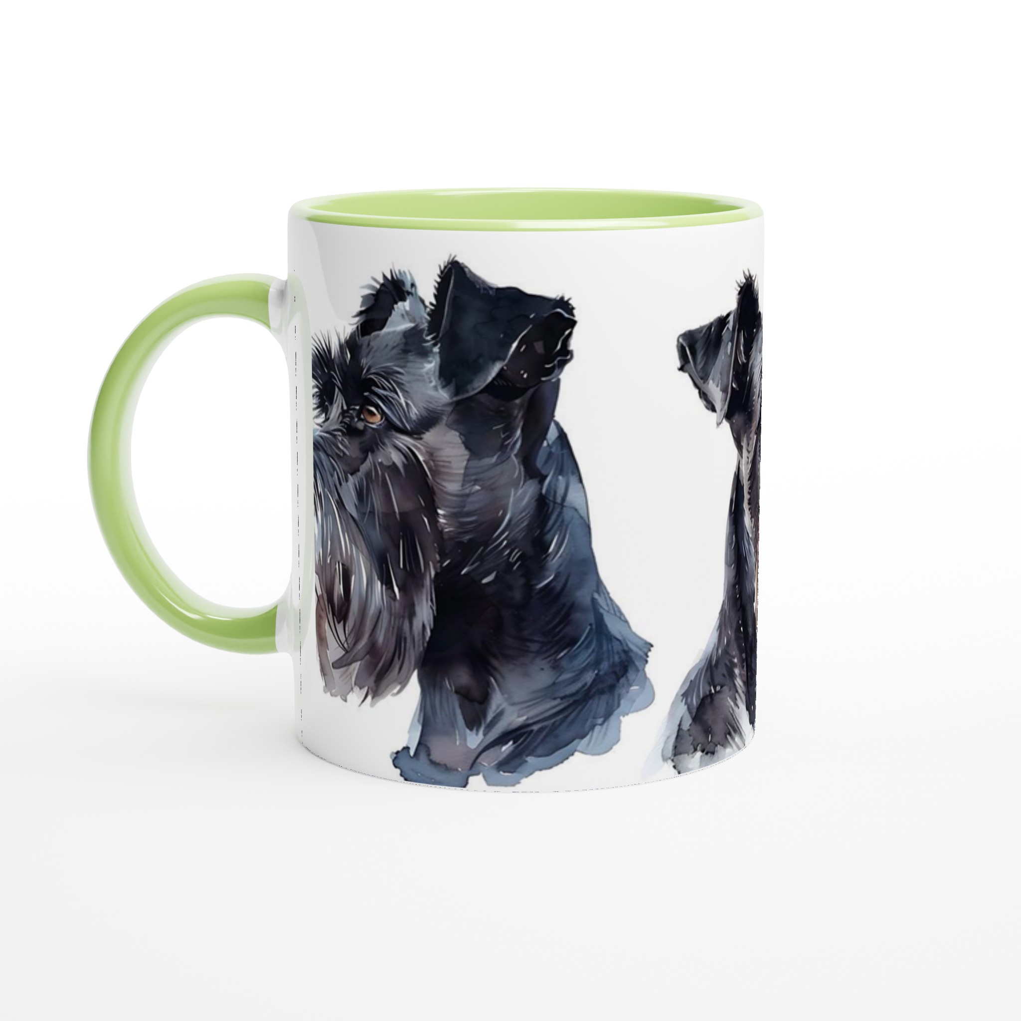 Svart Schnauzer Akvarell Mugg - Personlig 11oz Keramikmugg i Valfri Färg 6 8057f887-e3e0-47df-bdde-b9868d0f16ab