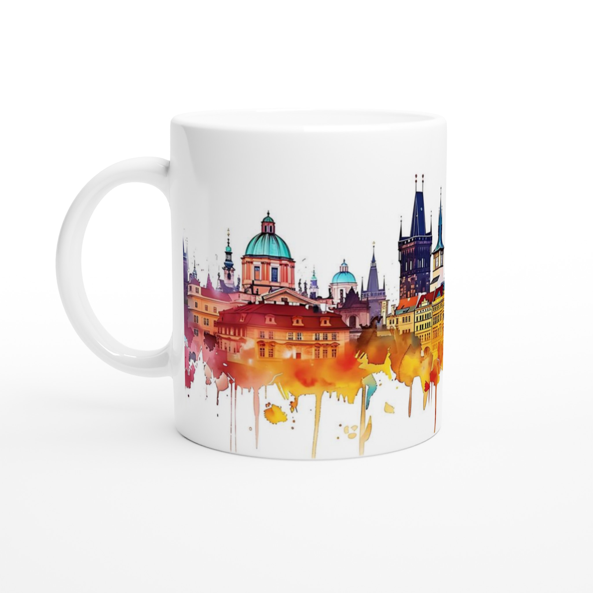 Mugg "Prag Akvarell" – Livfull Stadssiluett för Kaffeälskare, i Valfri Färg! 1 80cfdc85-0ed9-4644-bf52-2af858abeaae