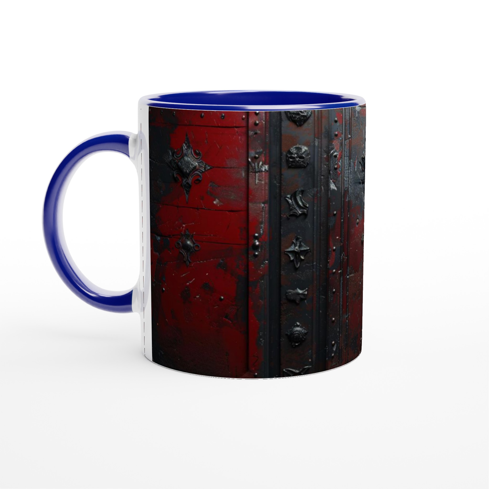 Gotisk Schackmönster Keramikmugg – Rustik & Mystisk 11oz Kaffemugg i Ditt Val av Färg 4 8149b2af-7d2a-4ab1-ac26-461ffb429001