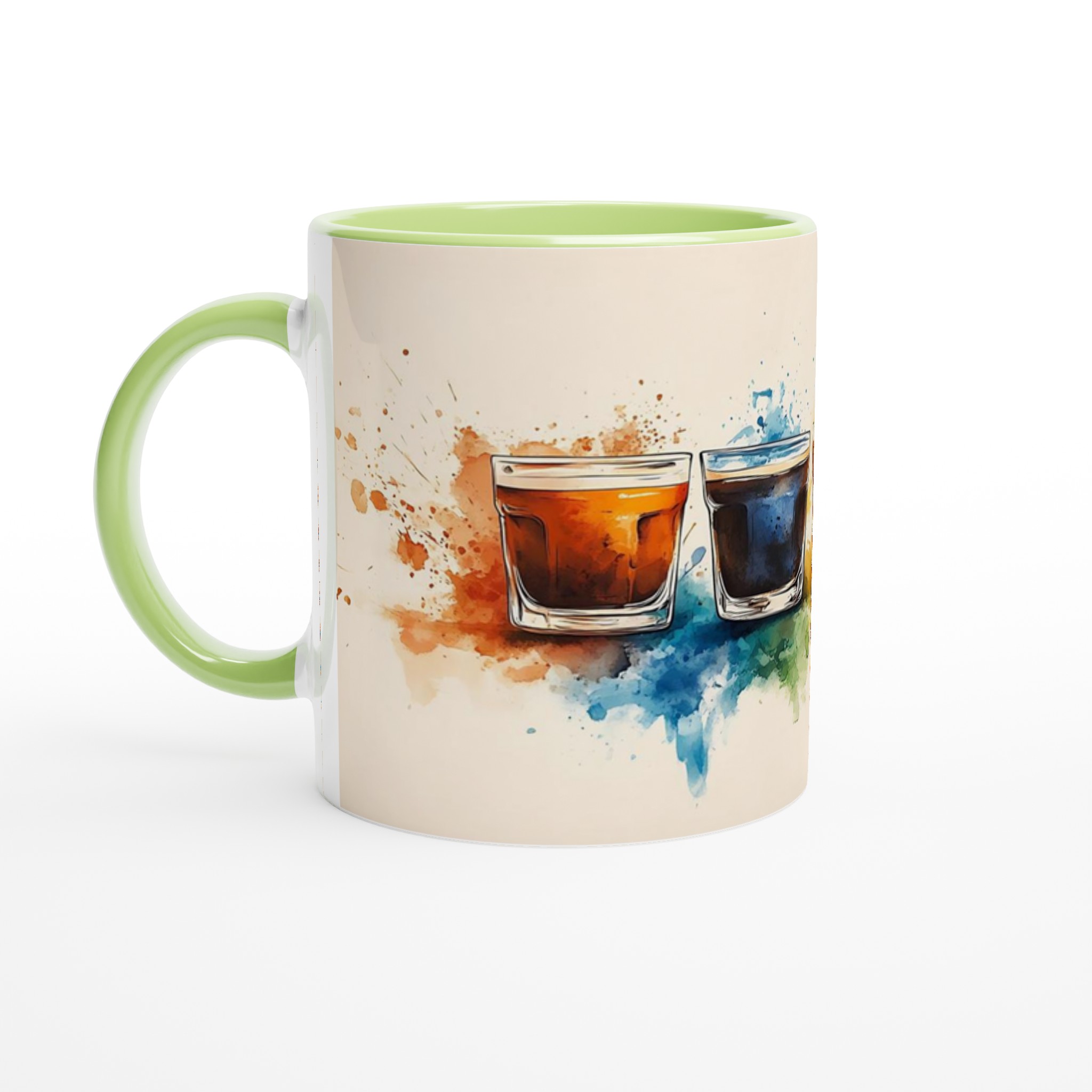 Färgsprakande Kaffekoppar Akvarell Konst Mugg – 11oz Keramisk Mugg i Varianter för Din Stil 7 816c512c-a2f8-4fe3-9af2-4857b885bea6