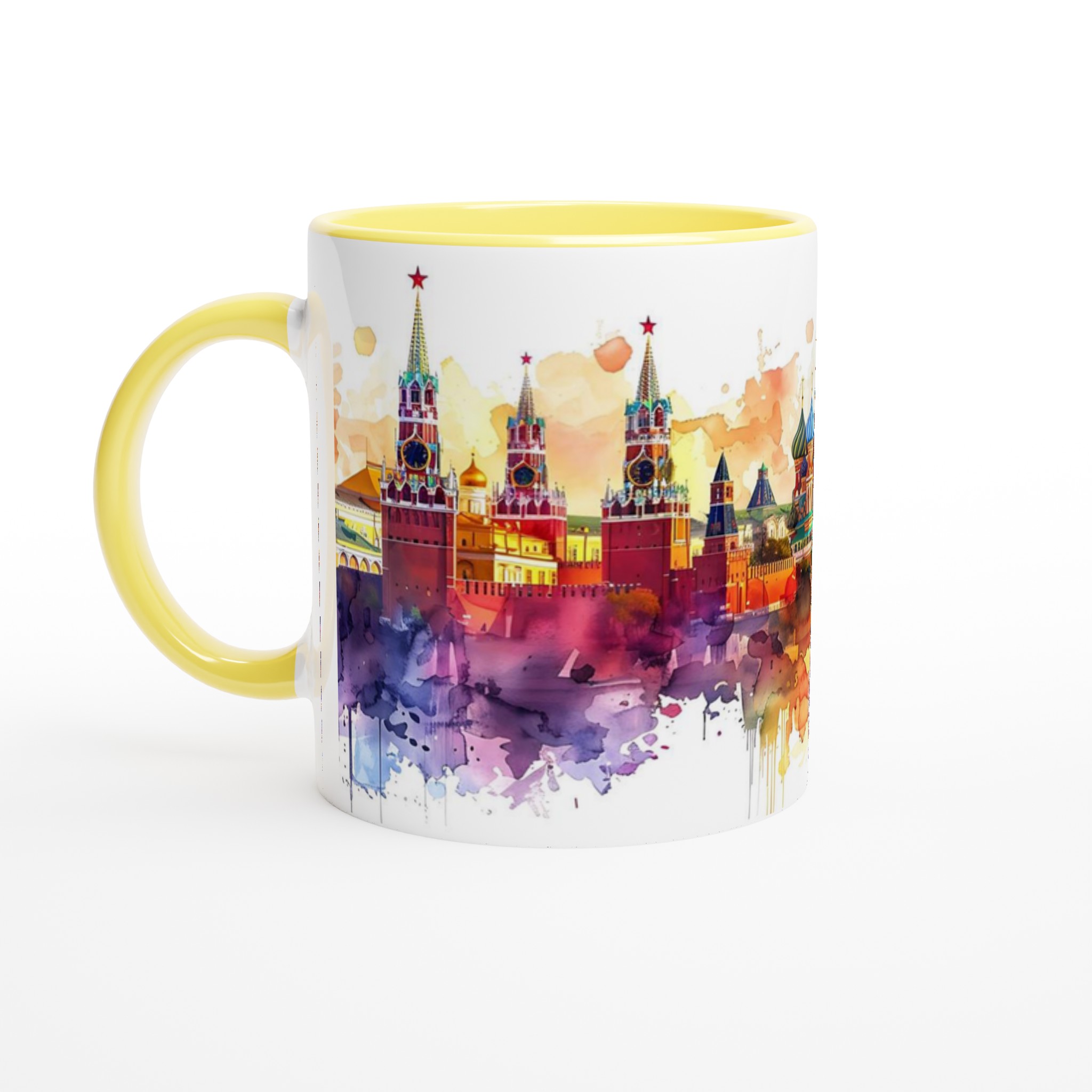Färgsprakande Kreml: 11oz Keramisk Mugg – Konstnärligt Akvarelltryck i Valfri Färg 5 817aeb7e-cbe2-451a-9b65-aeee778ac9a7