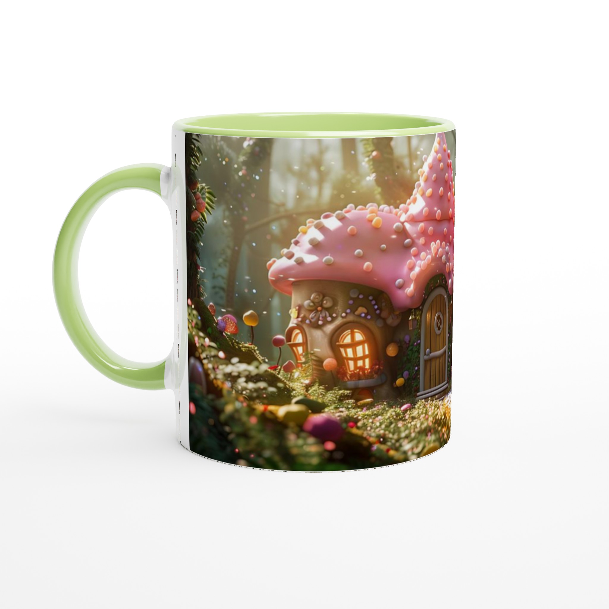 Fairy Tale Candy House Mugg – Drömsk Design i Livfulla Färger, 11oz Keramik 3 81927558-d689-4075-b410-0e147db7d1aa