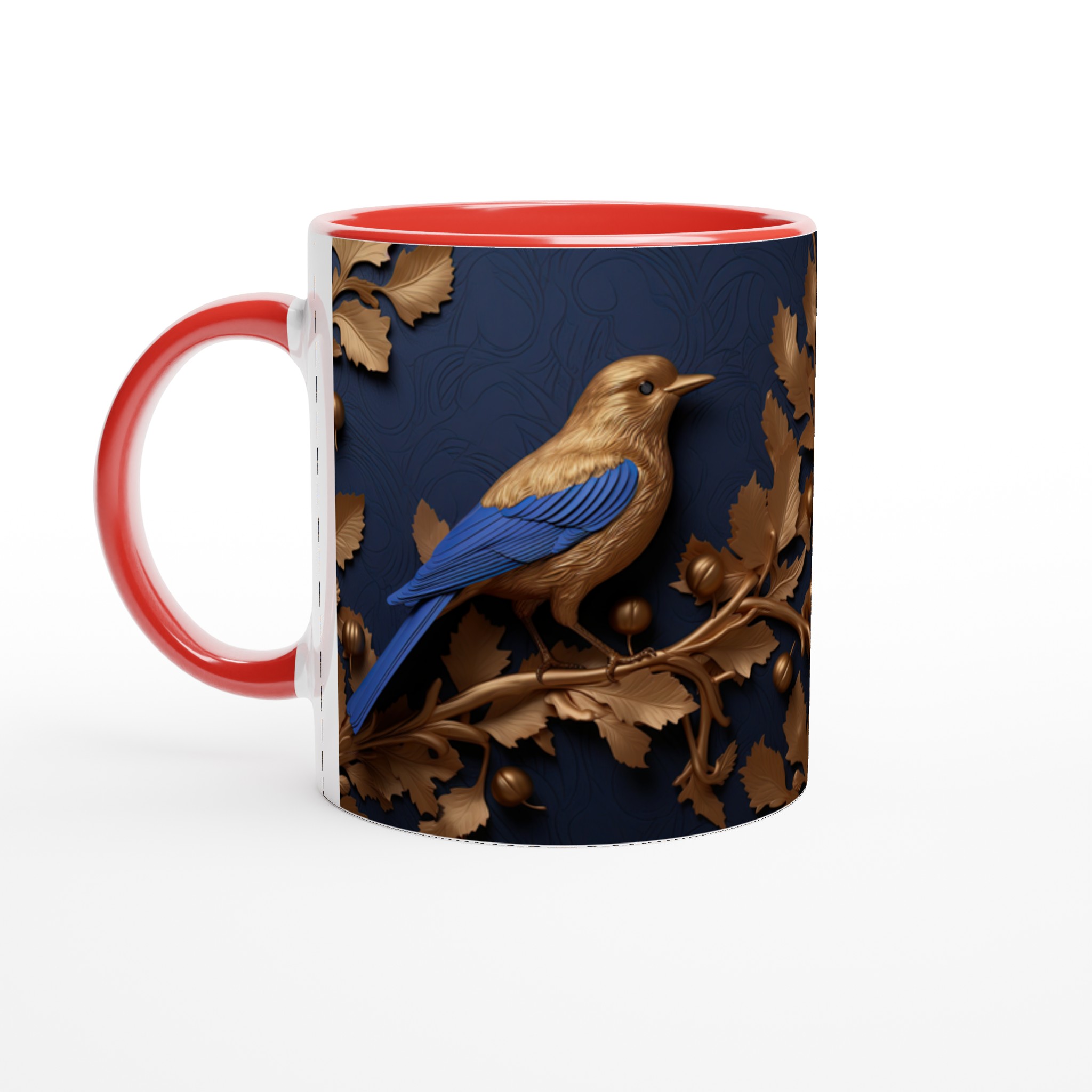 Lyxig 11oz Keramisk Mugg med Guldfågelmotiv – Finns i 7 Eleganta Färger 2 81c8467b-4acd-4af3-bf2b-d106925d9025