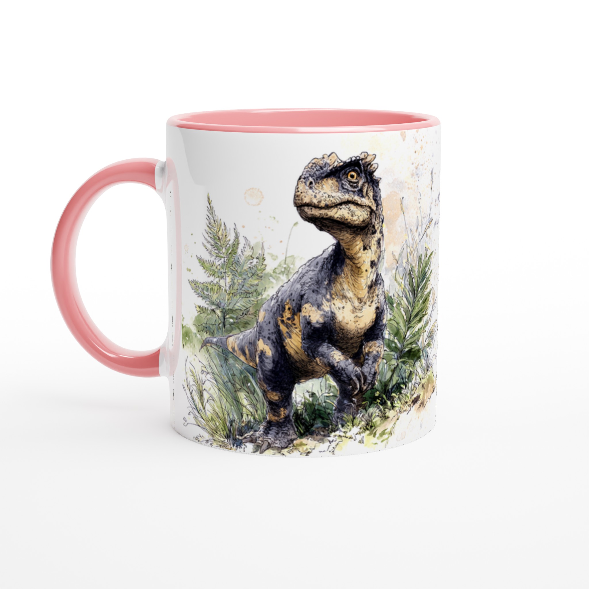 Förhistorisk Charm: Dinosaurie Akvarell Mugg - 11oz Keramikmugg för Dinosaurieälskare i 7 Färger 6 81d8f216-1a4a-408f-9492-09da8f432015