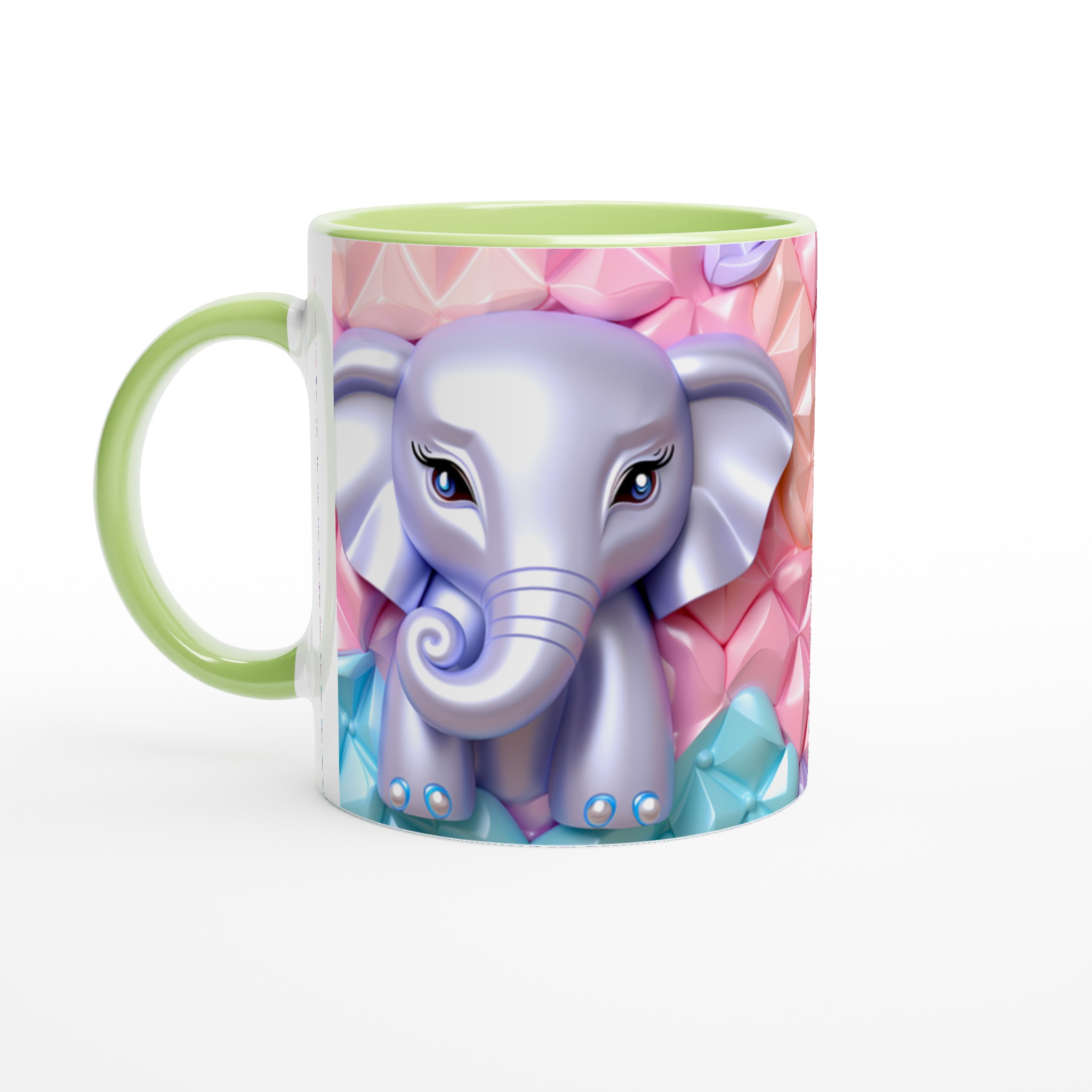 Söt Elefant & Pastell Bubbel Keramikmugg – 11oz, Välj Din Färg! 3 81e67b54-2c5f-404f-ae7e-1f8983b13127