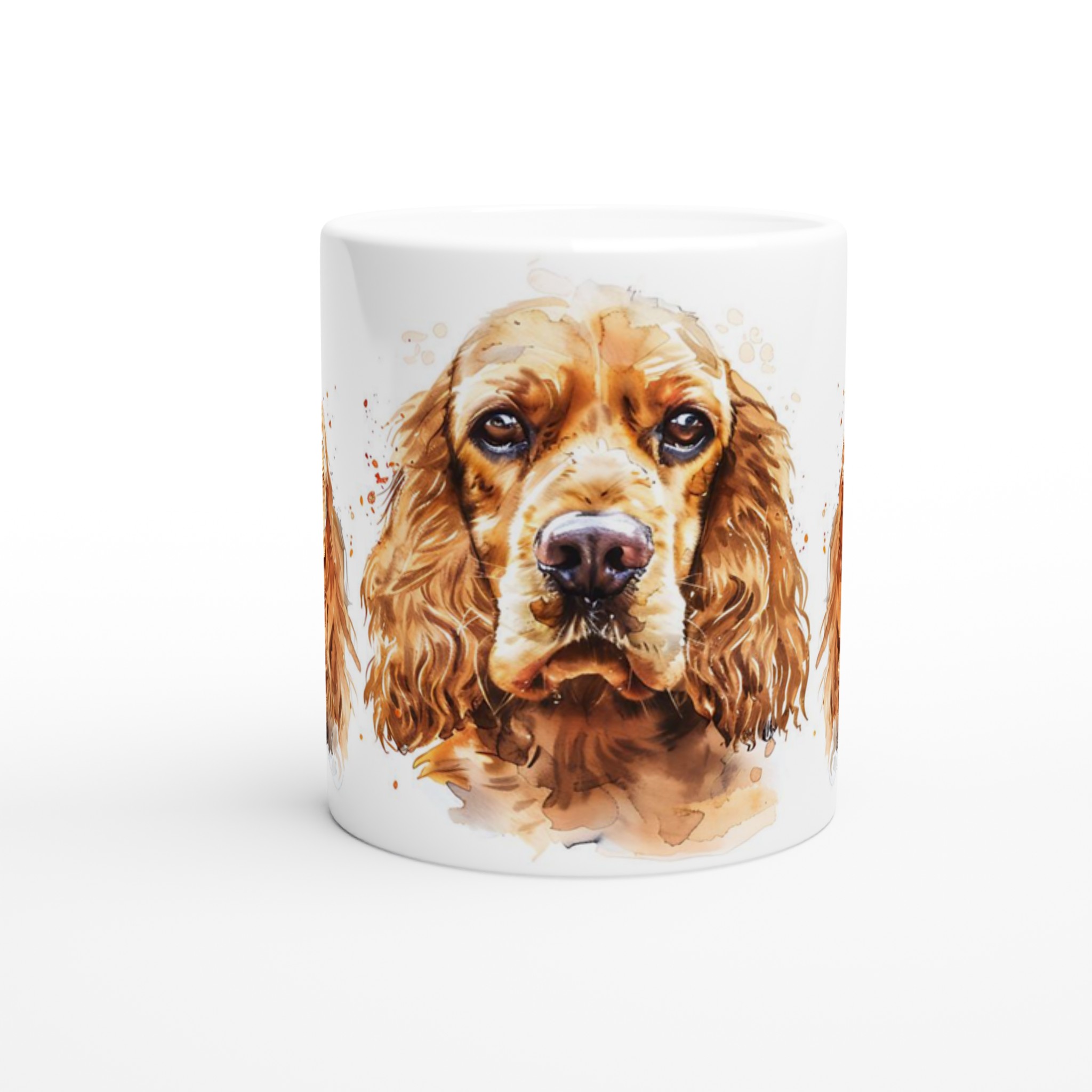 Vacker Cocker Spaniel Akvarellmugg – 11 oz Keramisk Kaffekopp för Hundälskare i Valfri Färg 8 81fe8f58-06be-4712-901f-963b8a5d9044