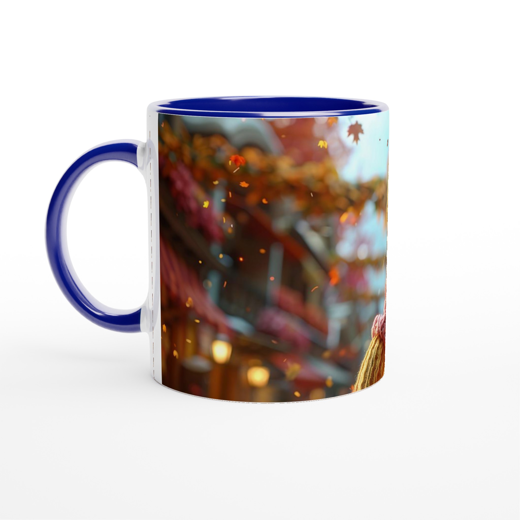 Höstmys Mugg - Charmig Höstflicka & Fallande Löv - 11oz Keramikmugg i Valfri Färg 4 827921c7-a210-40c3-8064-7582aee049a4