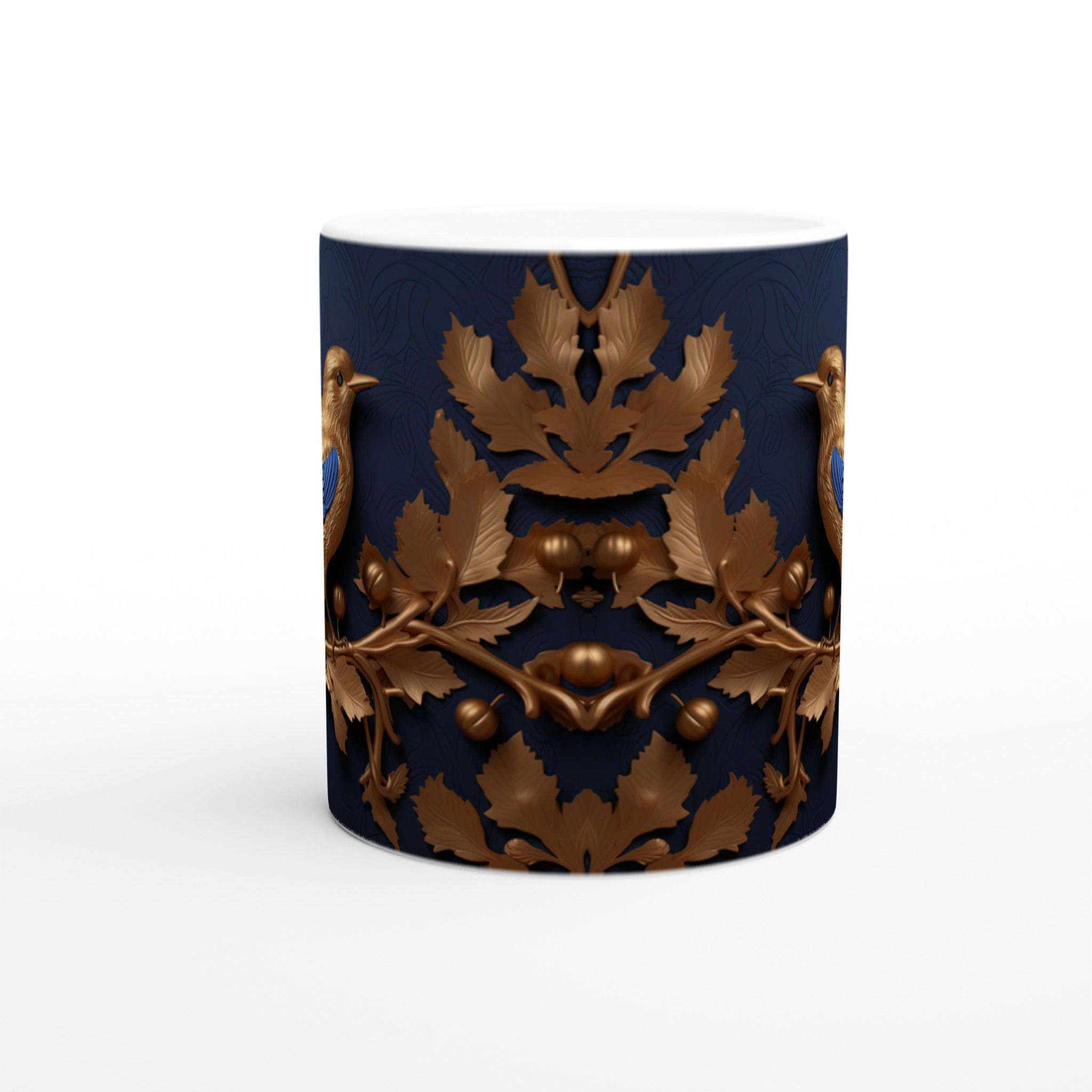 Lyxig 11oz Keramisk Mugg med Guldfågelmotiv – Finns i 7 Eleganta Färger 8 82b03e62-6088-44b9-a5b5-f47ada253639