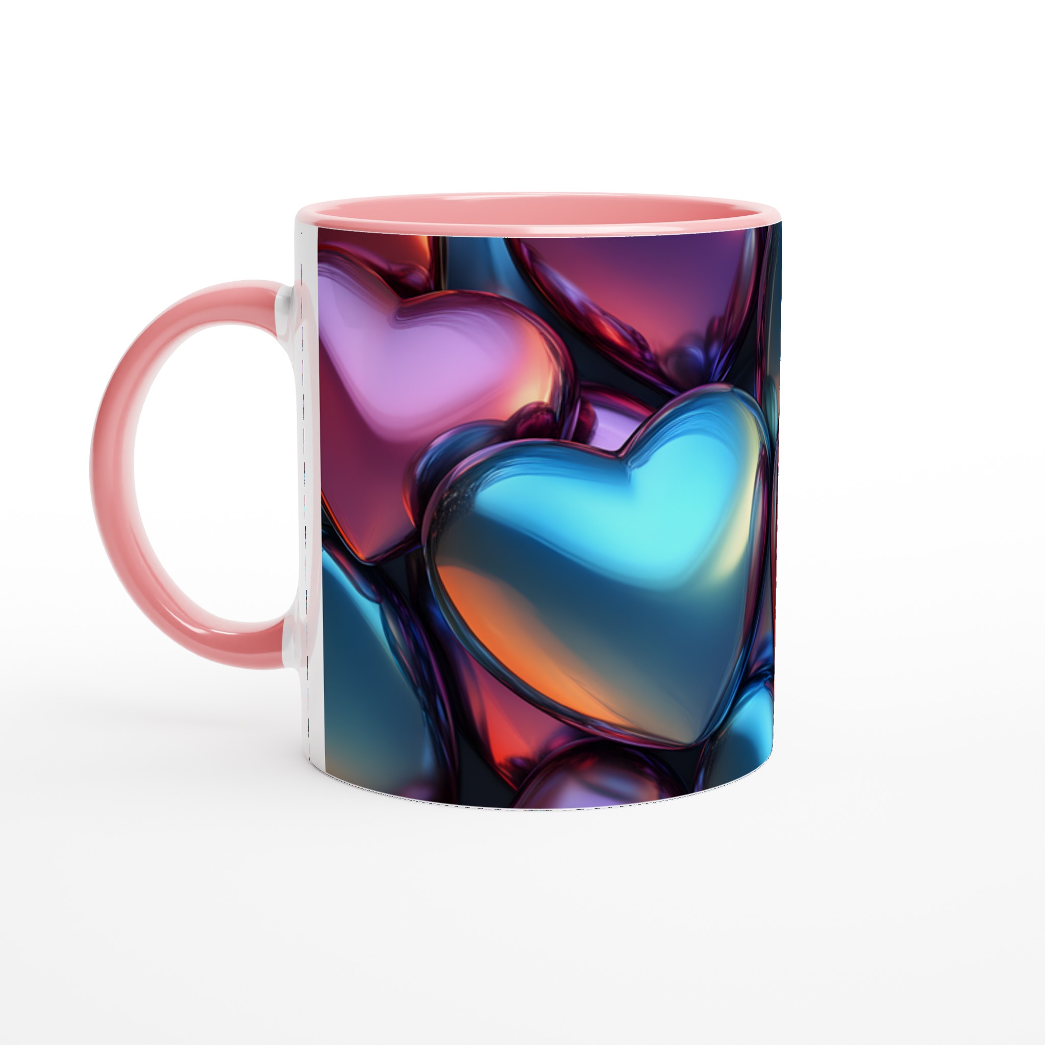 Kärlekens Färgspel Keramisk Mugg - 11oz Vit för Levande Tryck 6 831f1379-ebe7-464e-9a19-f98d6380add7