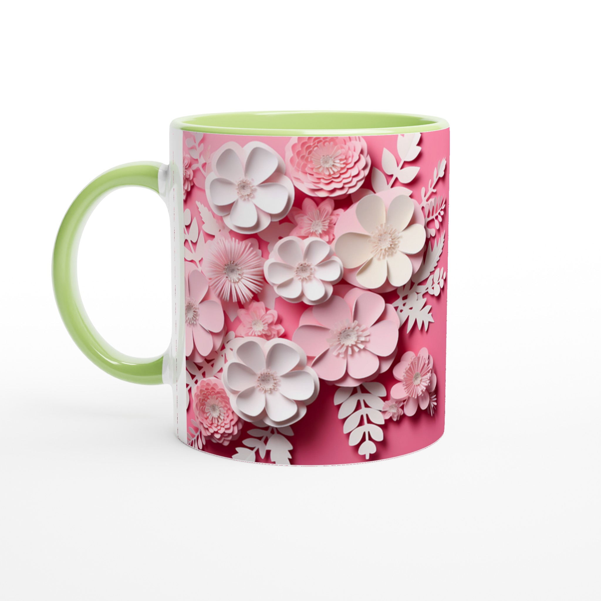 Pastellblomster Mugg - 11oz Keramikmugg i din Favoritfärg 3 83610174-794a-4a4c-8fe0-0c6189f3048f