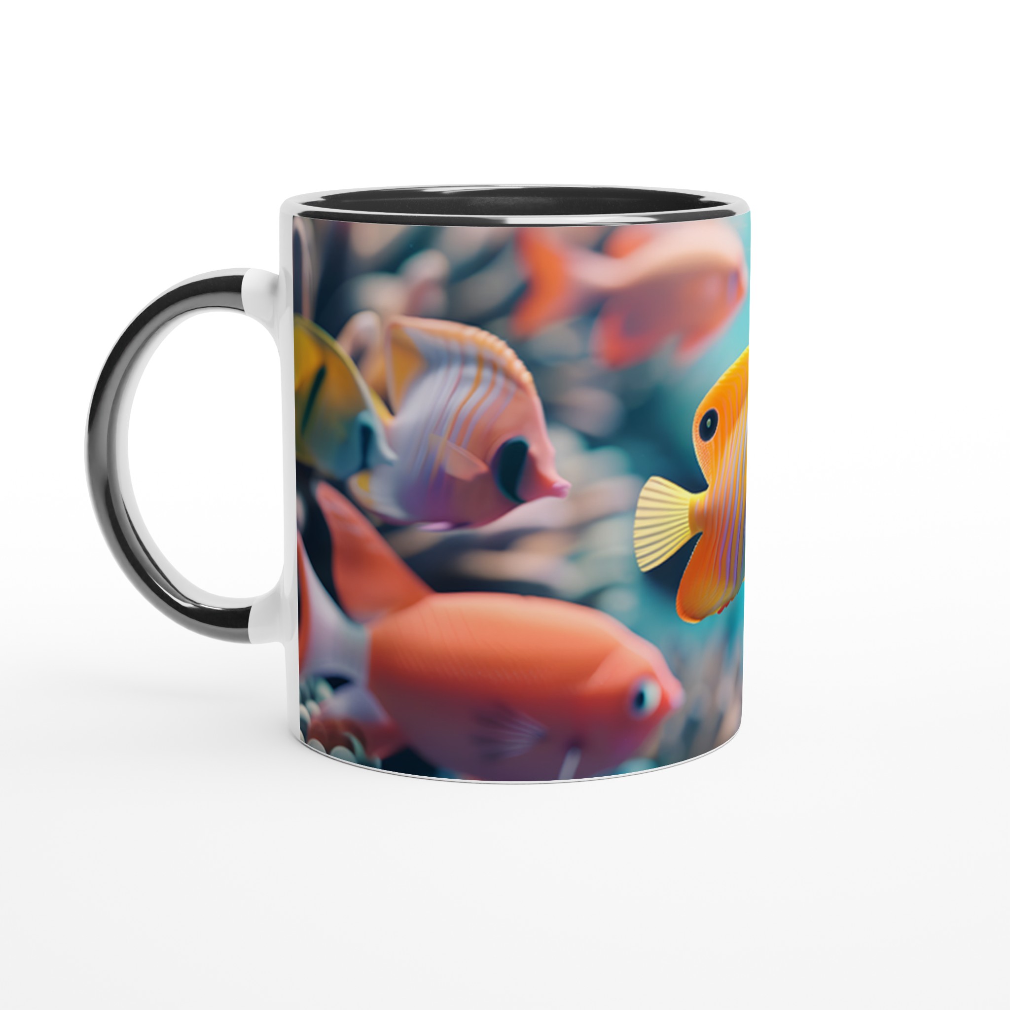 Tropisk Fisk 11oz Keramisk Mugg - Dyk Ner i Havets Färger med Din Favoritfärg! 7 8371670b-d2e7-463f-8e32-16beb53e74cf