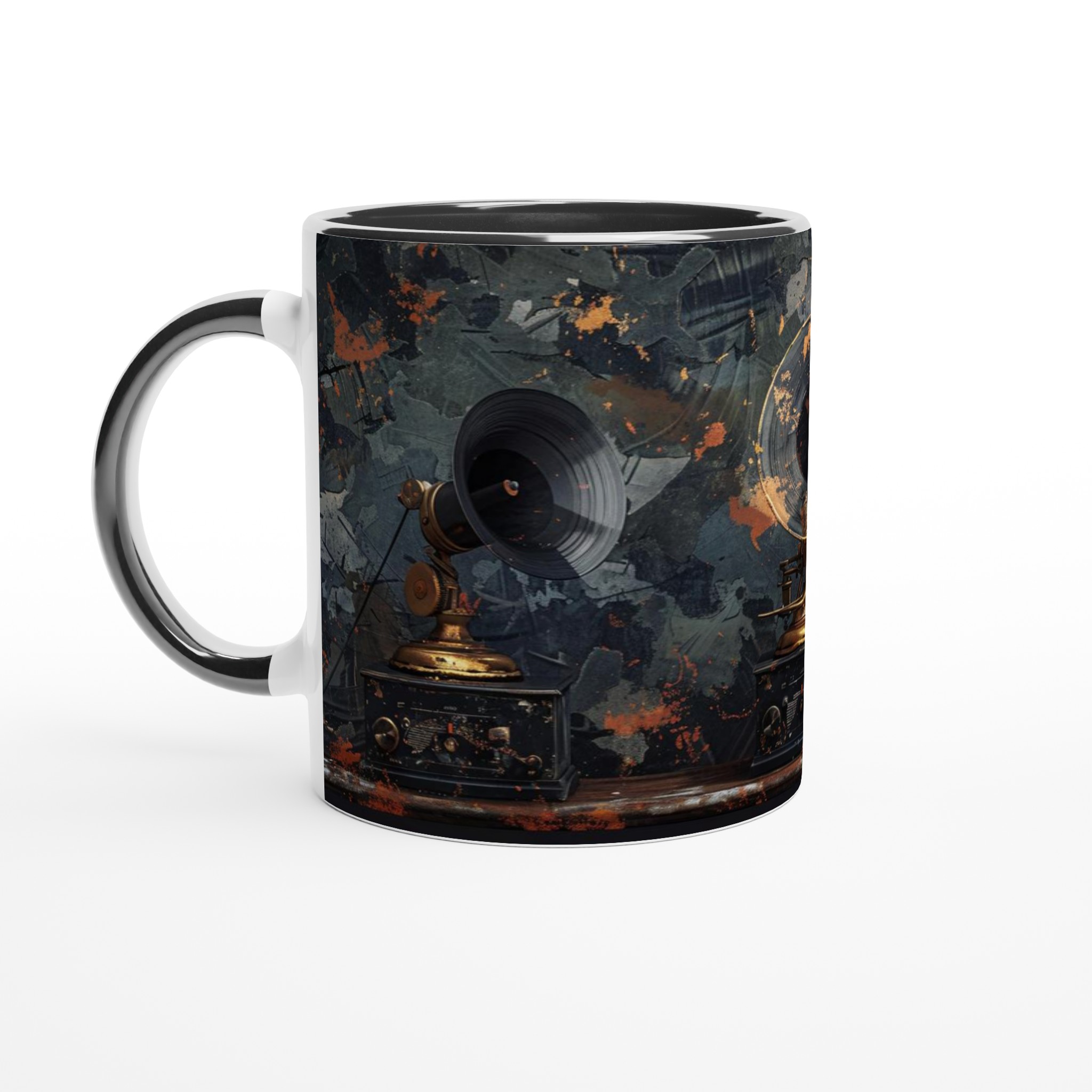 Retro Vinyl Grammofon Mugg - 11oz Keramikmugg i ditt val av sju livfulla färger 7 83f716a9-f6d5-4caf-a3de-7ee329dfb80d