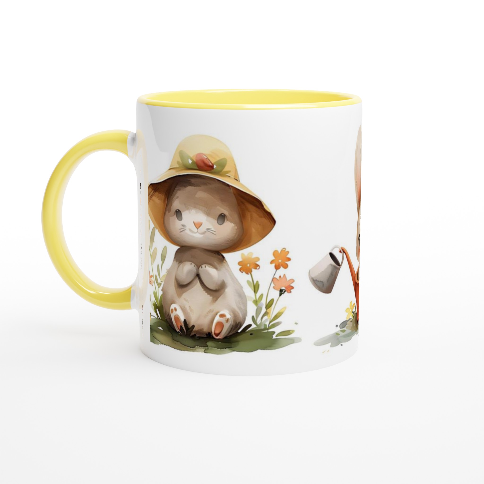 Söta Vattenfärgskaniner 11oz Keramisk Mugg – Perfekt för Påsk & Vårfika i Valfri Färg! 5 8402d8b6-4cc8-4cc3-8388-e22c16681cb7