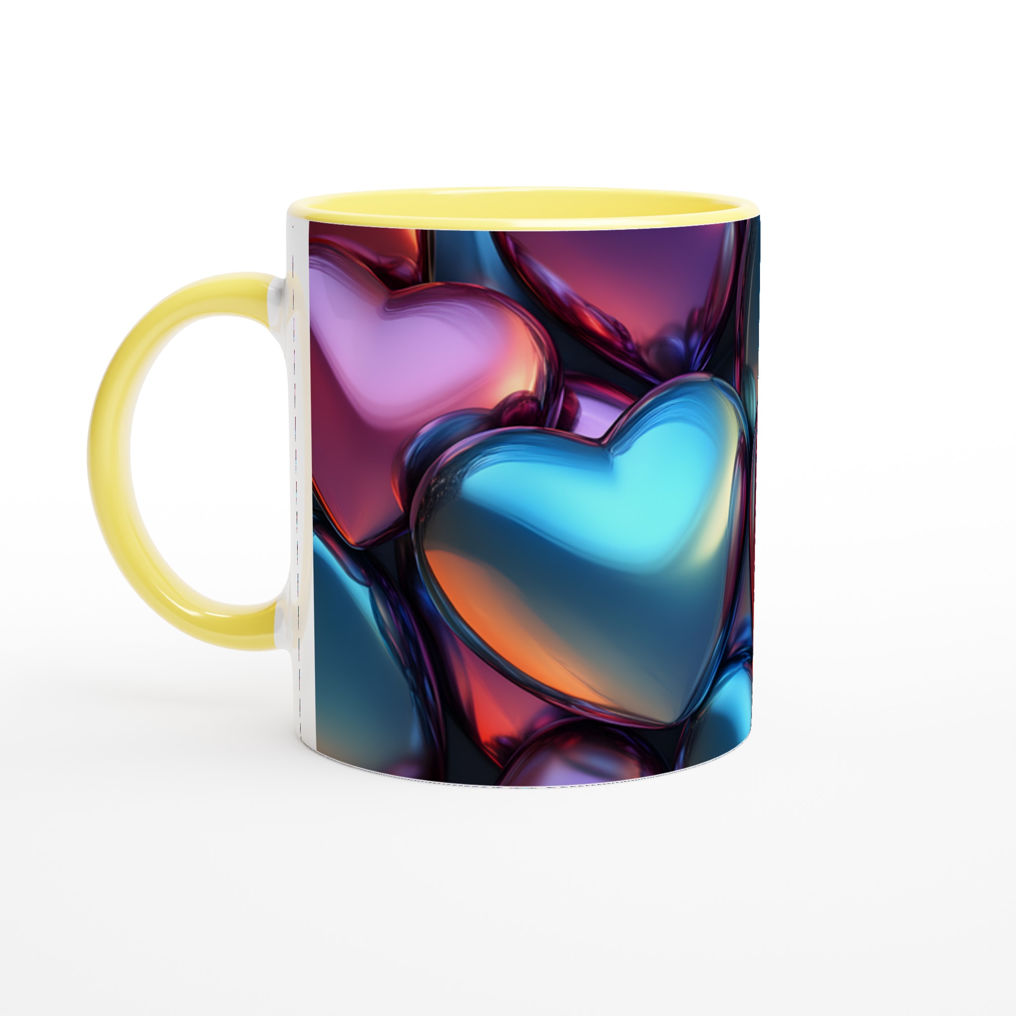 Kärlekens Färgspel Keramisk Mugg - 11oz Vit för Levande Tryck 5 841ee5d0-8054-4920-848d-df4983a636d8