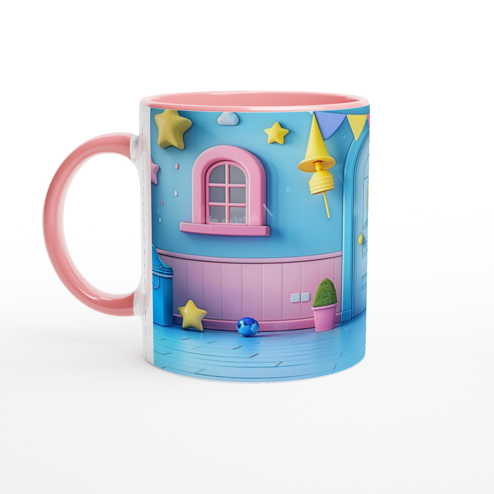 Pastell drömvärld 11oz keramikmugg – En magisk design för barnasinnet, i ditt val av 7 lekfulla färger 6 843bfa5d-e704-4cce-a9b0-39fb99eb714b