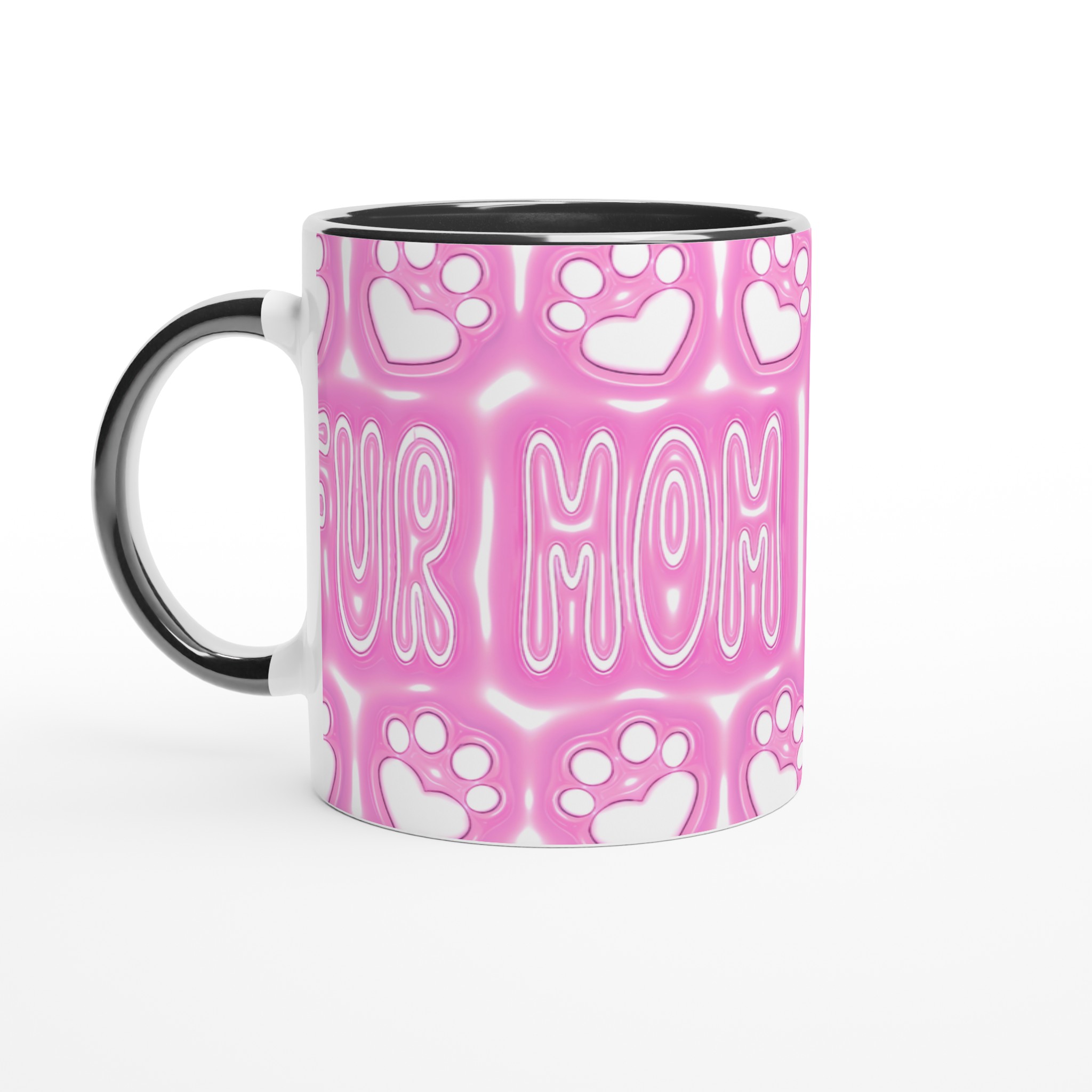 "Fur Mom" Pink Glazed Keramikmugg – Perfekt Gåva för Katt- och Hundälskare, Välj din färg! 7 847d81b2-3621-46fa-9329-d7a5c7210896
