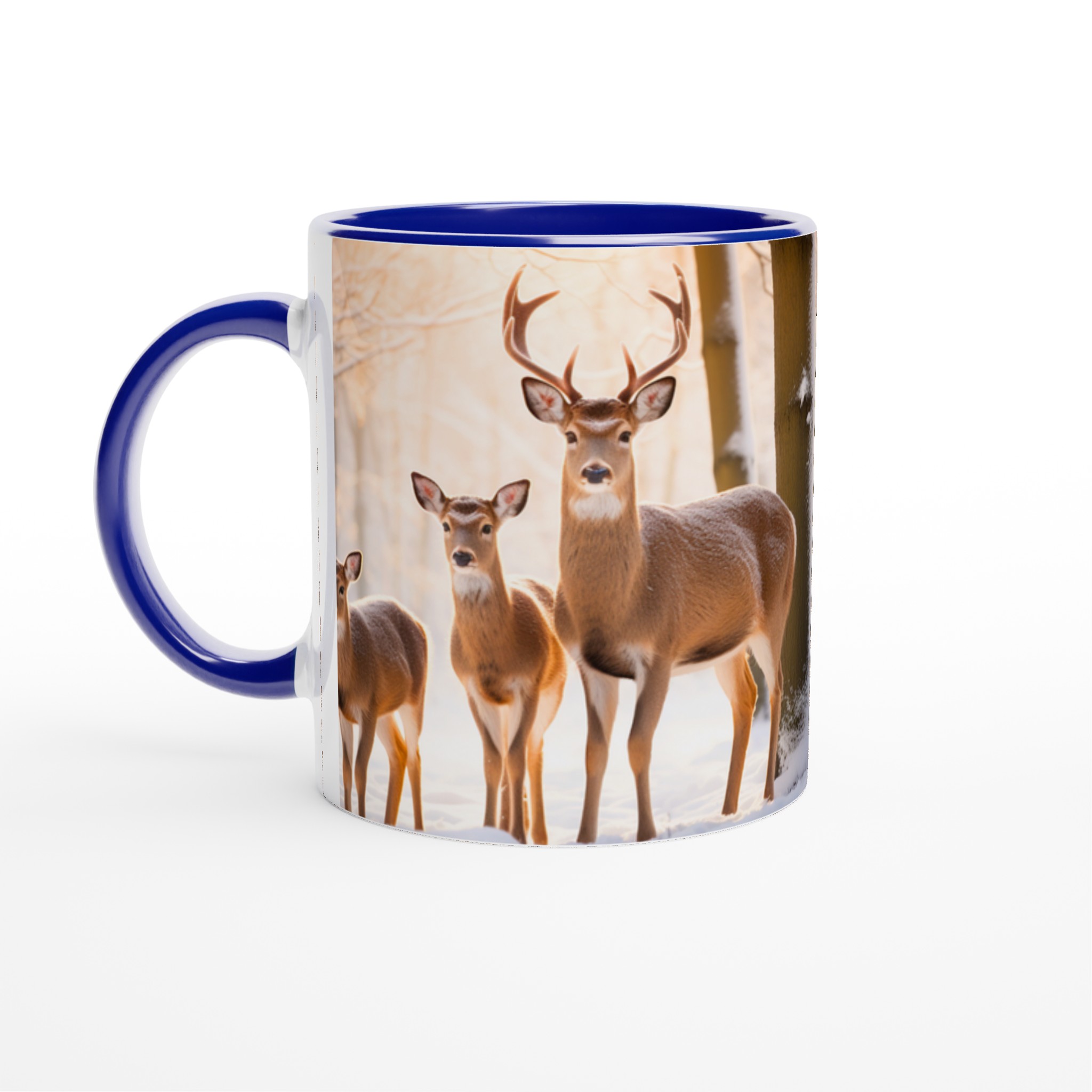 Vinterhjortfamiljen 11oz Keramisk Mugg – Fånga Vintermagin i Din Favoritfärg! 4 84d91fe6-164d-4da4-84b3-48e12b3b6588