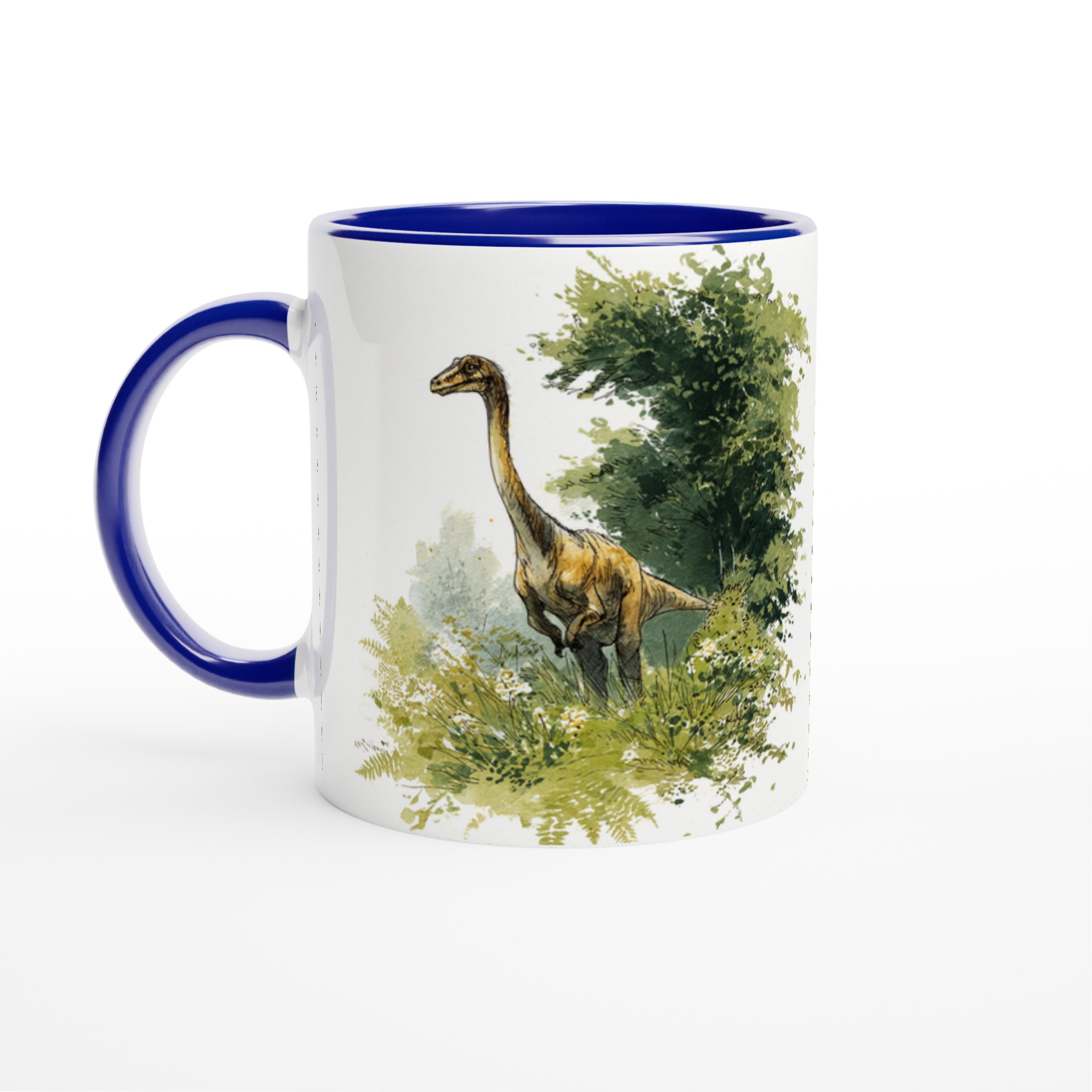 Dinosaurie i Akvarell 11oz Keramisk Mugg – Välj bland 7 Livfulla Färger! 4 85276055-8a71-4d2d-aa7d-bf40c61cd60f