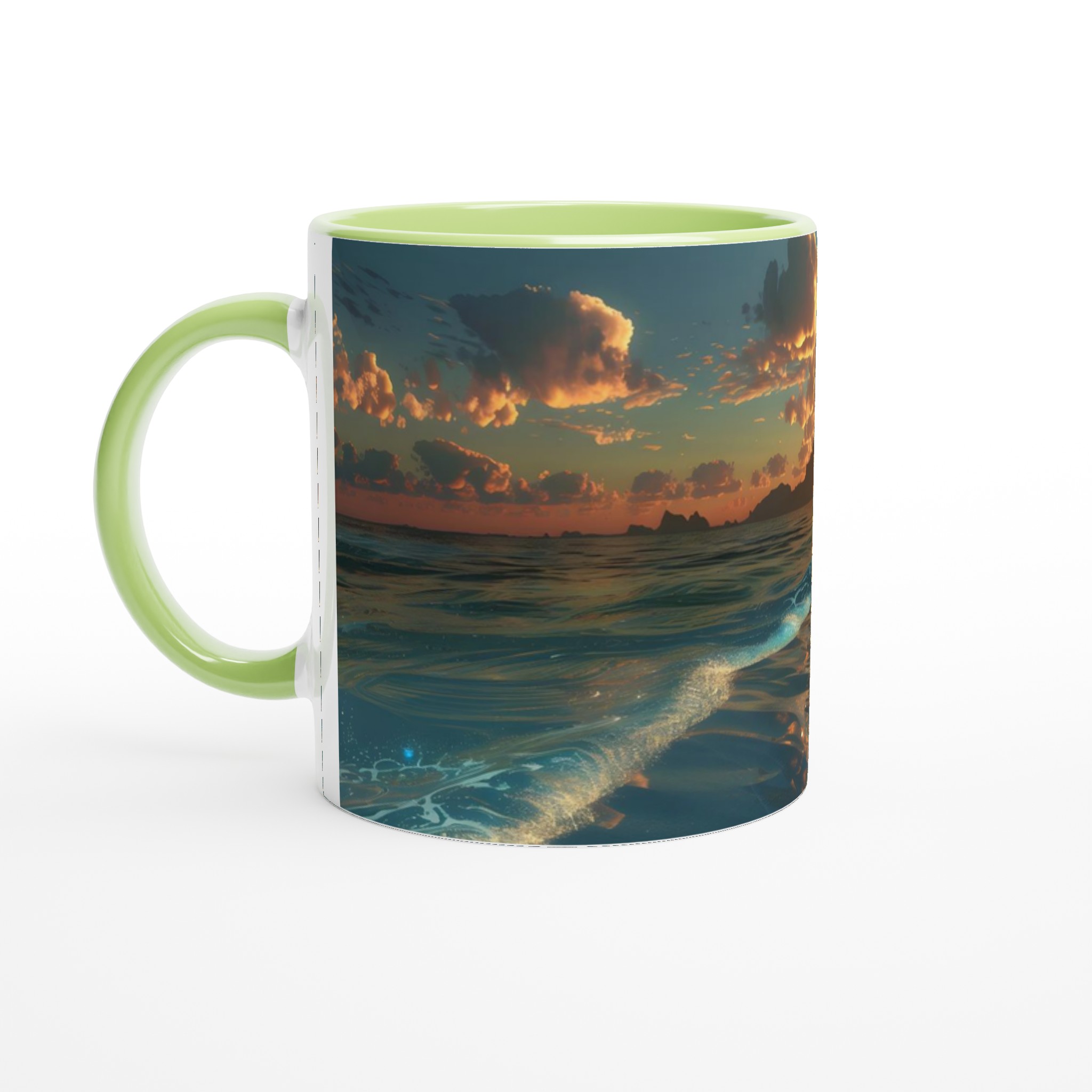 Solnedgång över tropisk strand 11oz keramikmugg – Din dagliga dos av paradis i sju färger 7 8529e9f6-fa3c-4582-9364-ccbf464938e4