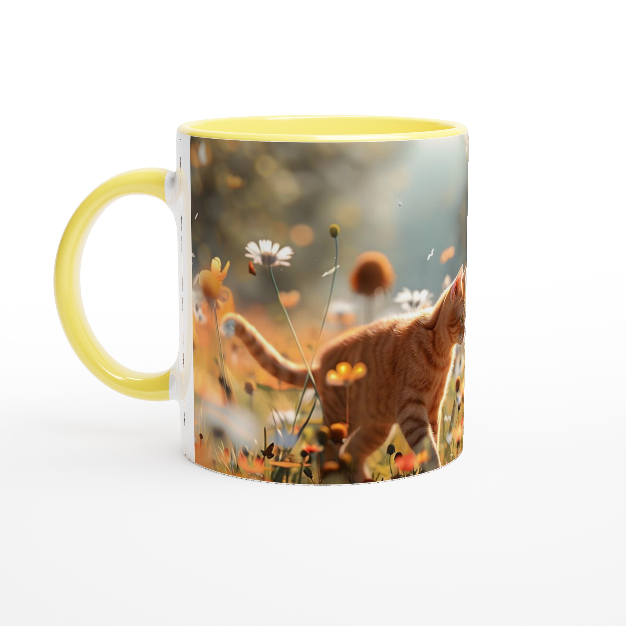 Katt & Fjäril - Magisk Keramikmugg i Solnedgångens Färger 5 8577b903-958c-4b13-ba5b-001543135f39