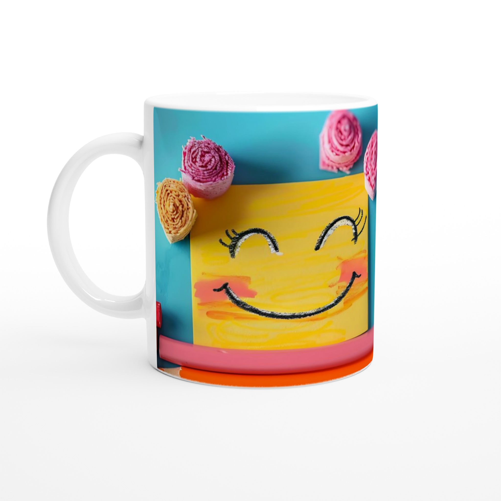 Glad Mugg: Personlig 11oz Keramikmugg i Klara Färger för Kaffe & Te 1 85834f5b-41af-4530-a51f-62e3a068707e