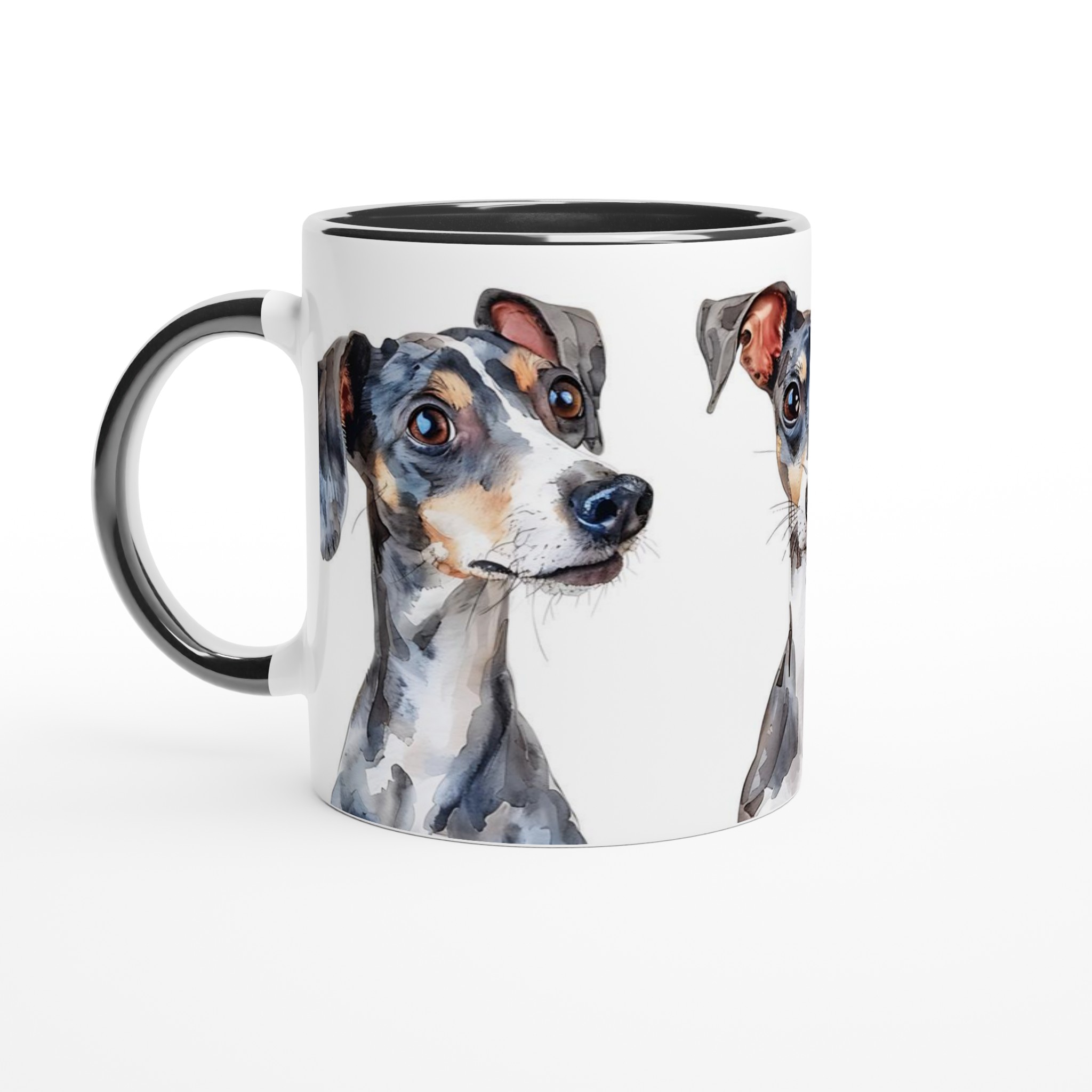 Elegant Whippet Akvarell Mugg – Personlig design i 7 keramikfärger 2 8615b486-249a-43ee-bd1a-c1f6a95354ec