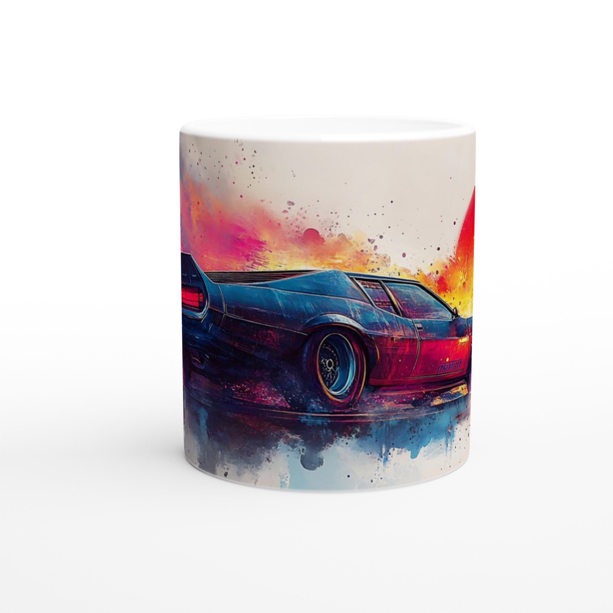 Retro Sportbil – 11oz Keramikmugg i levande Neo-Noir Stil med valfri färg 8 8630430a-cccc-41d5-bedc-8a35e60c19f0
