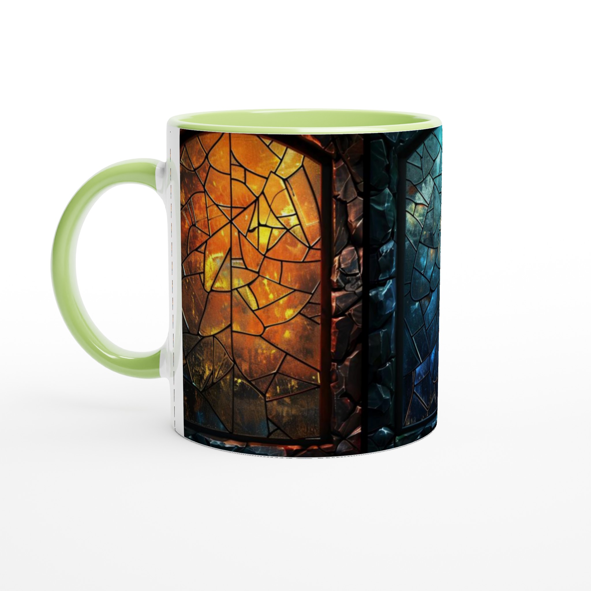 11oz Premium Keramisk Mugg med Väljbar Färgglad Glasdesign – Vit, Gul, Rosa och Fler 3 86374729-42ae-41a6-a935-2c252055293a