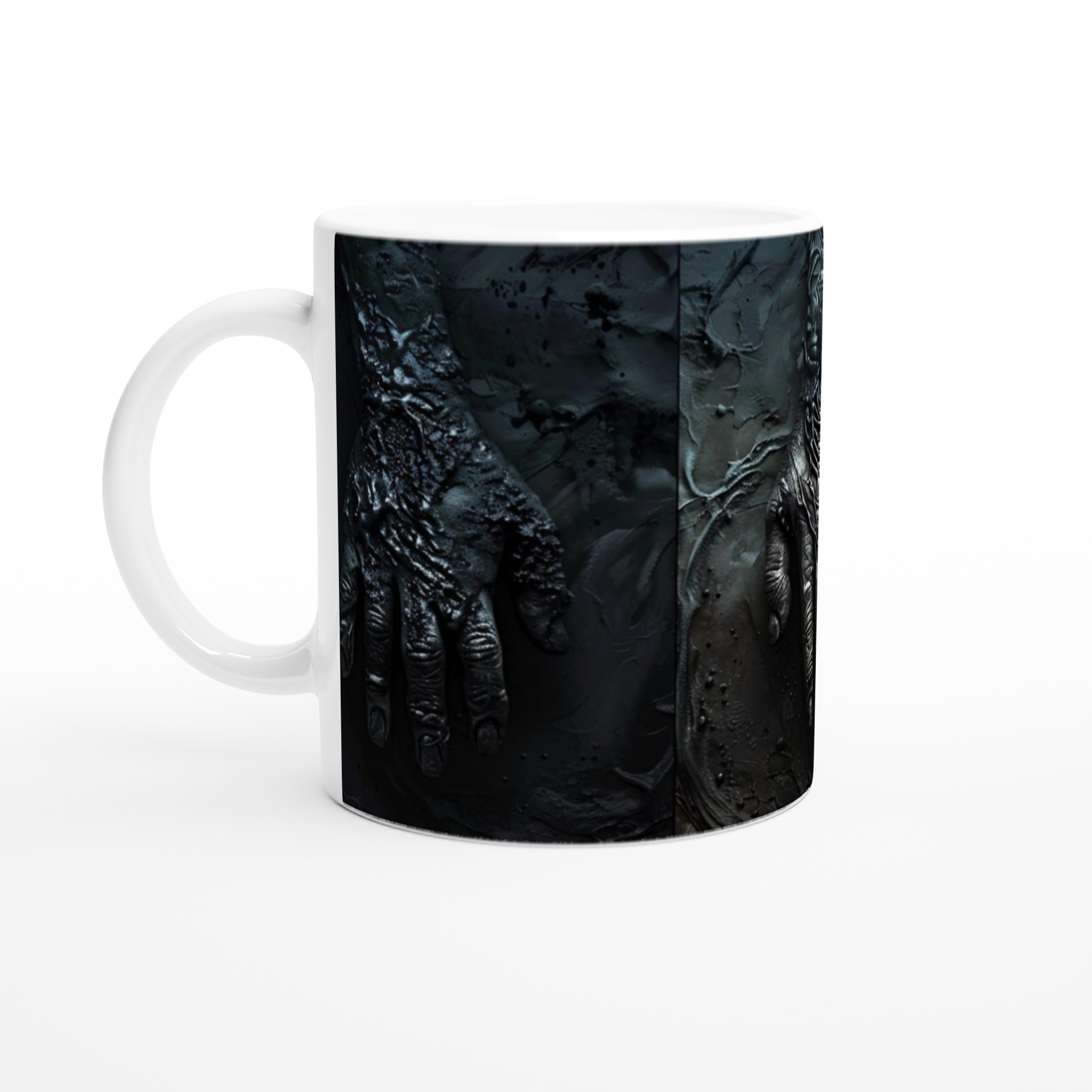 Abstrakt Mörk Energi Keramisk Mugg - 11oz Konstnärlig Design i Valfri Färg 1 86382092-cc67-4df2-aa5c-decbffea64d6